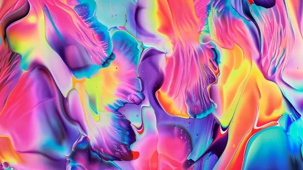 Cores iridescentes