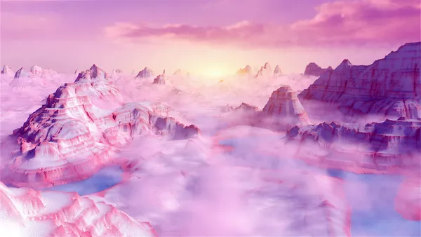 Nuvens rosa