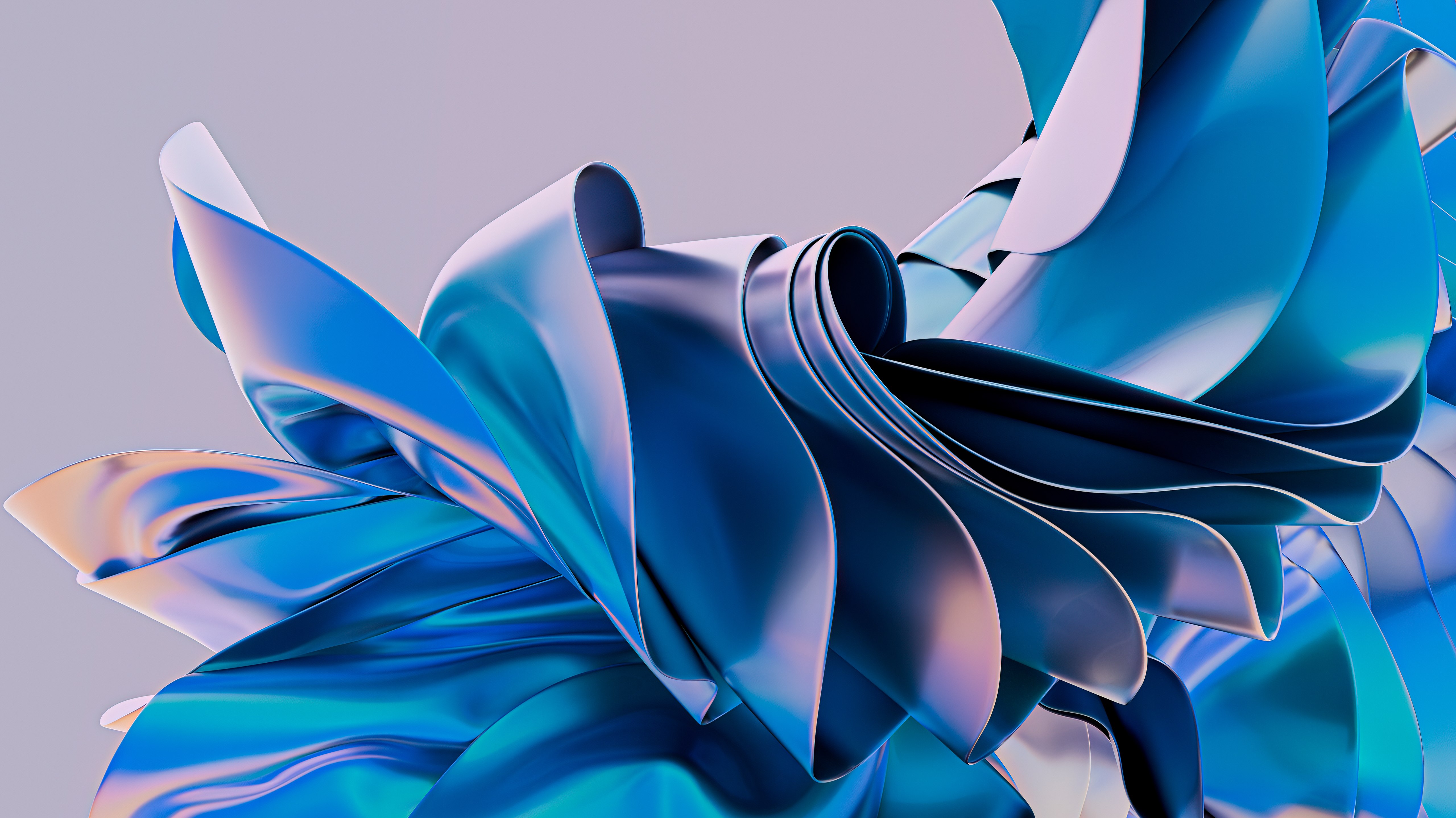 Abstrato azul, Fundo 3D, 5K