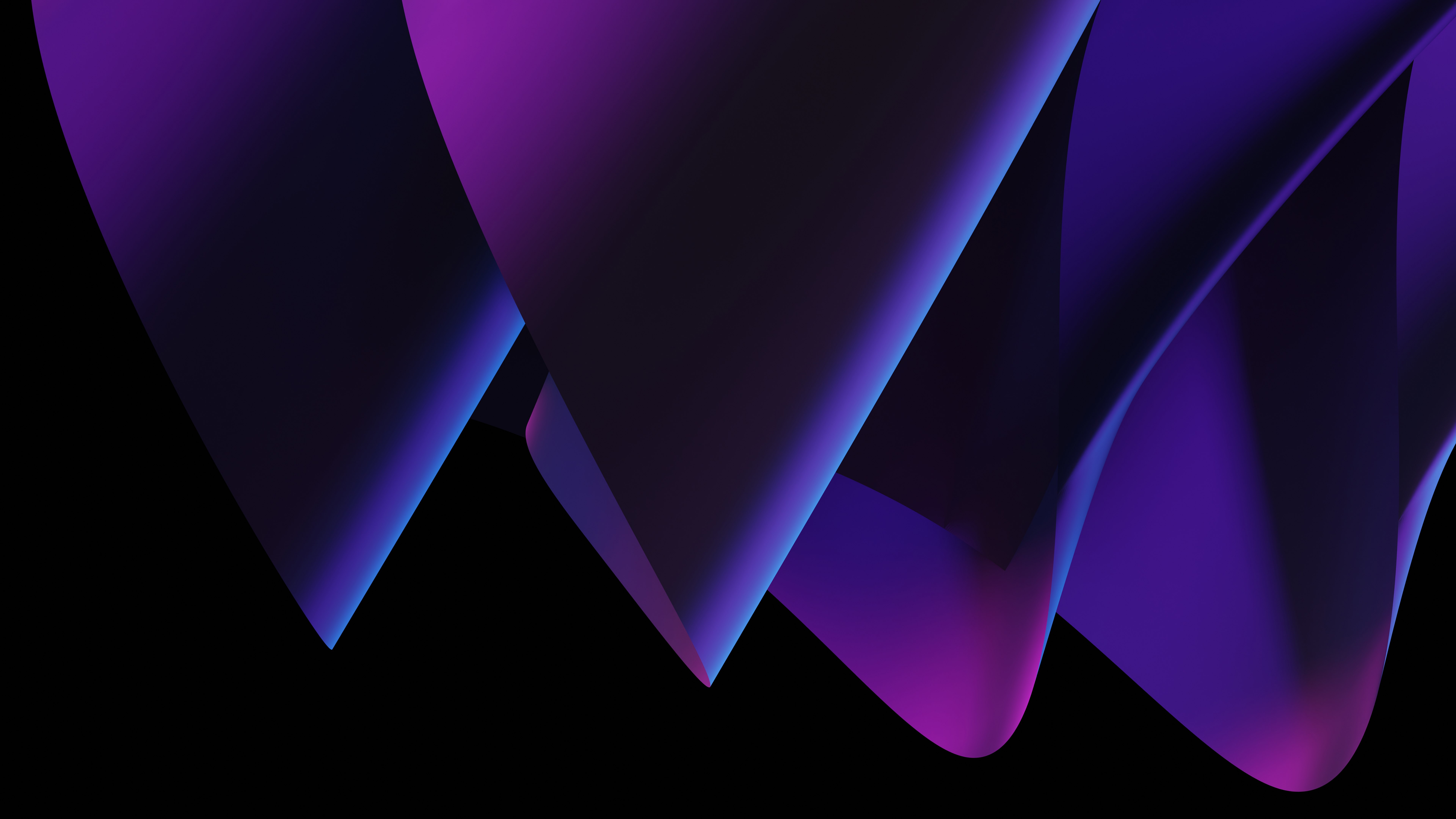 Abstrato roxo, Fundo preto, 8K, 5K, Gradiente roxo