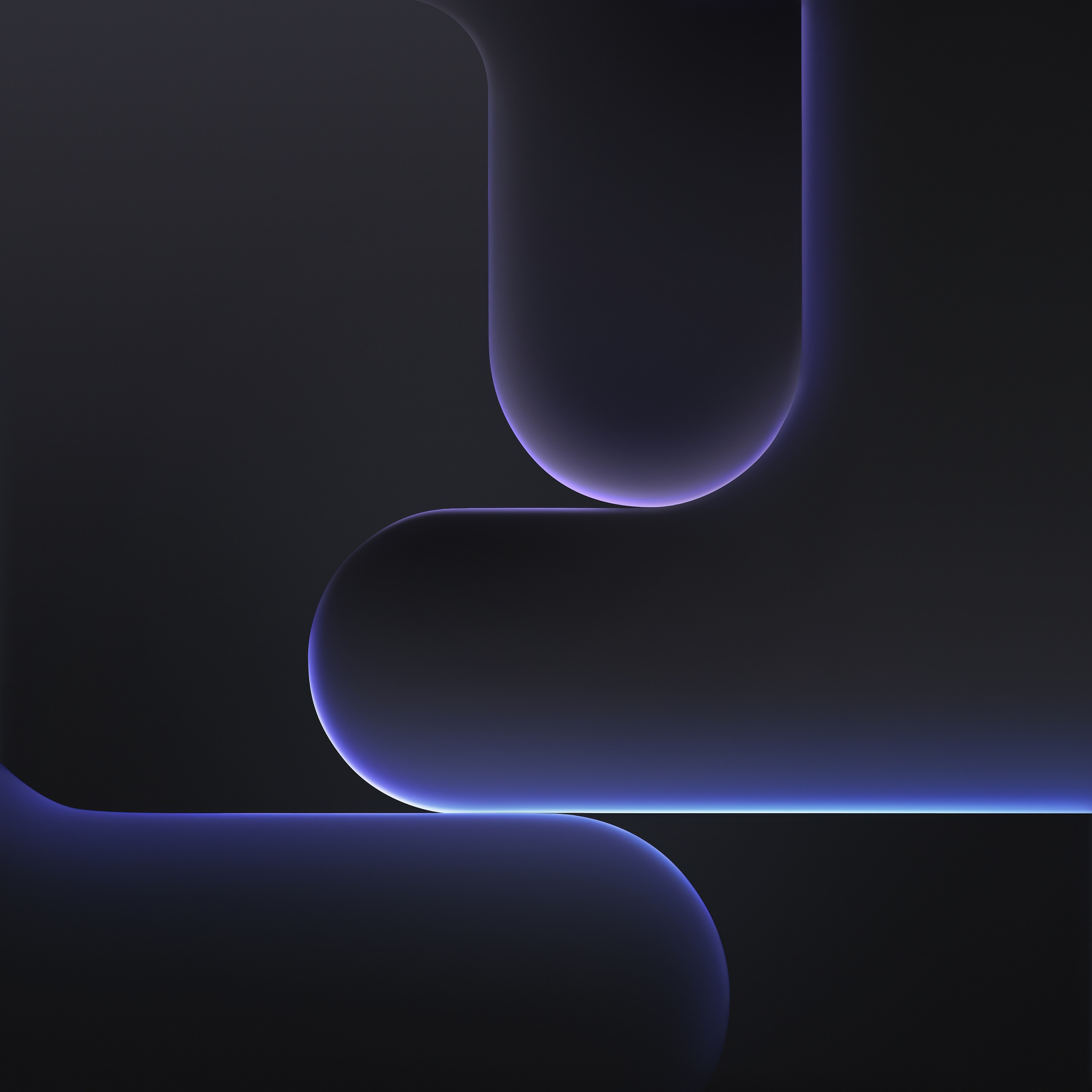 Abstrato roxo, Luz azul, 5K, Estética escura, Fundo escuro, Geométrico