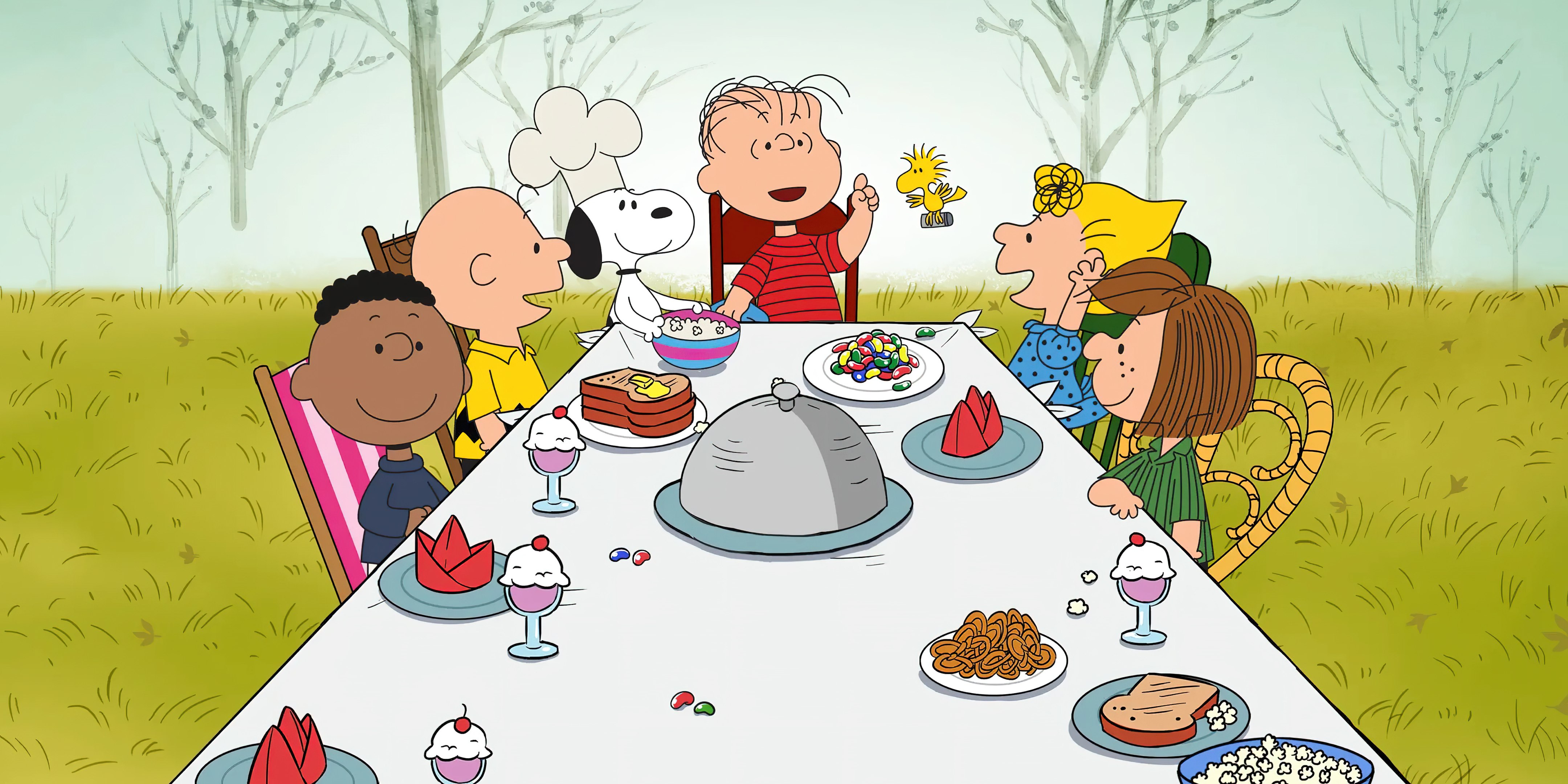 Ação de Graças, Charlie Brown, Peanuts, Snoopy, Desenho animado, Dia de Ação de Graças