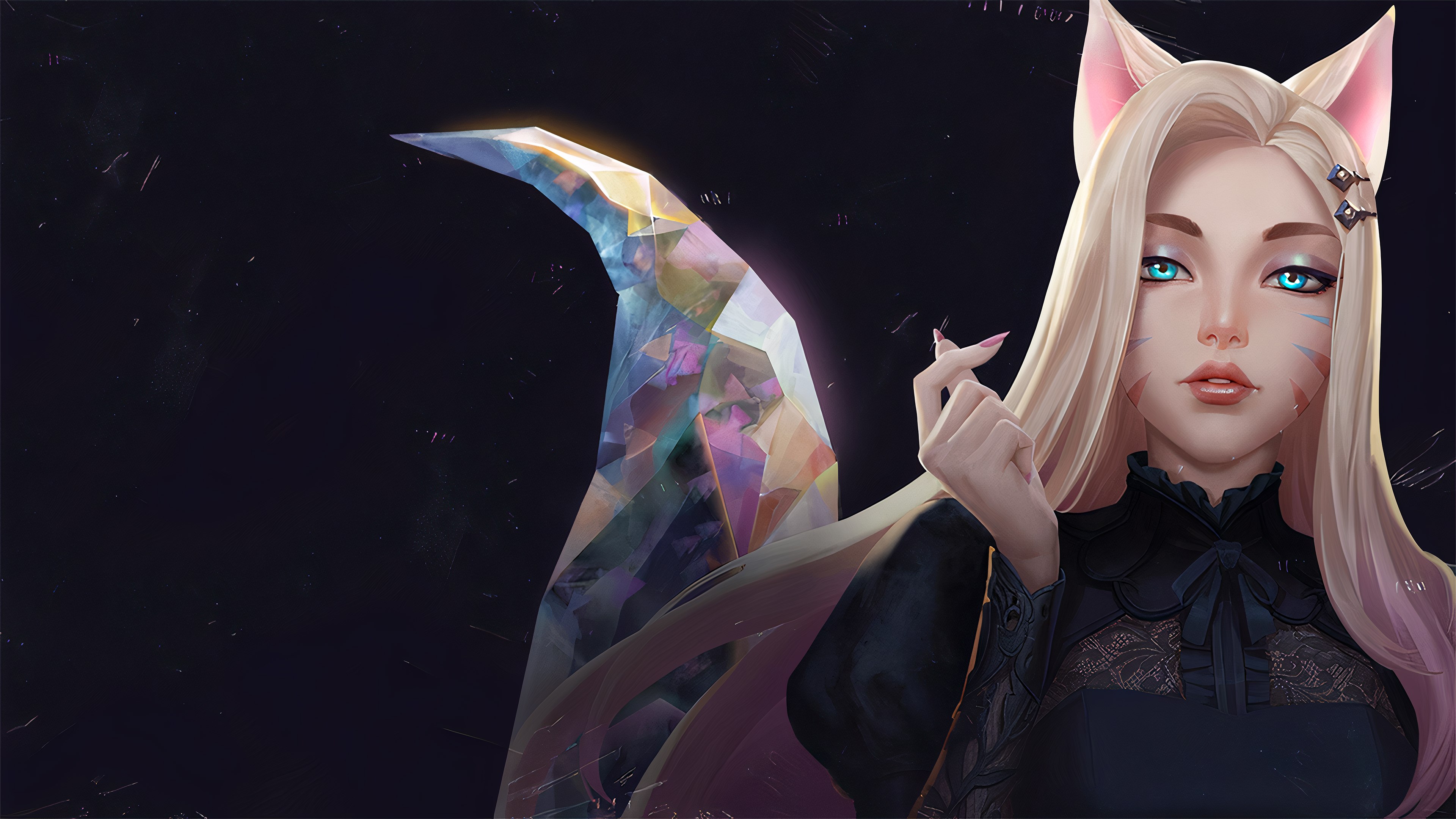 Ahri, KDA, League of Legends, Fundo escuro