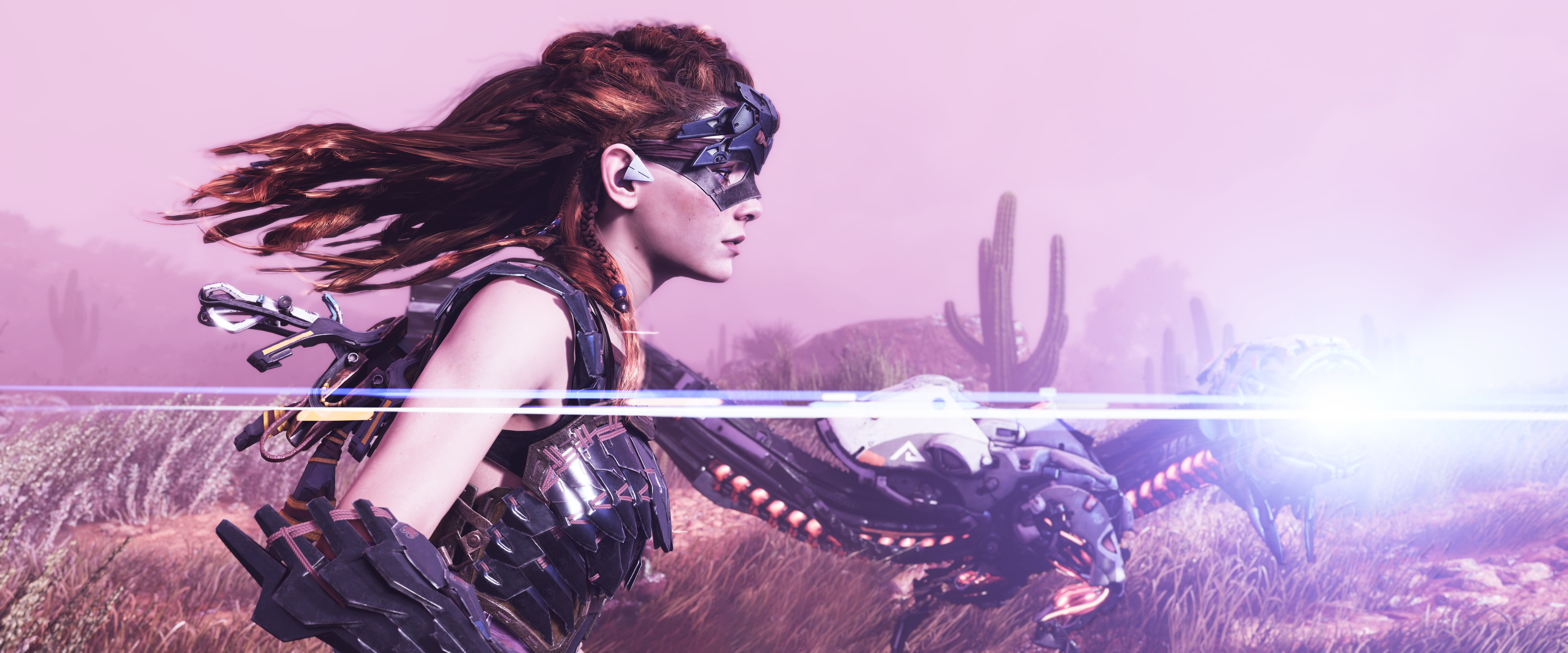 Aloy, Ultrawide, Horizon Zero Dawn, Gameplay, 5K, 8K
