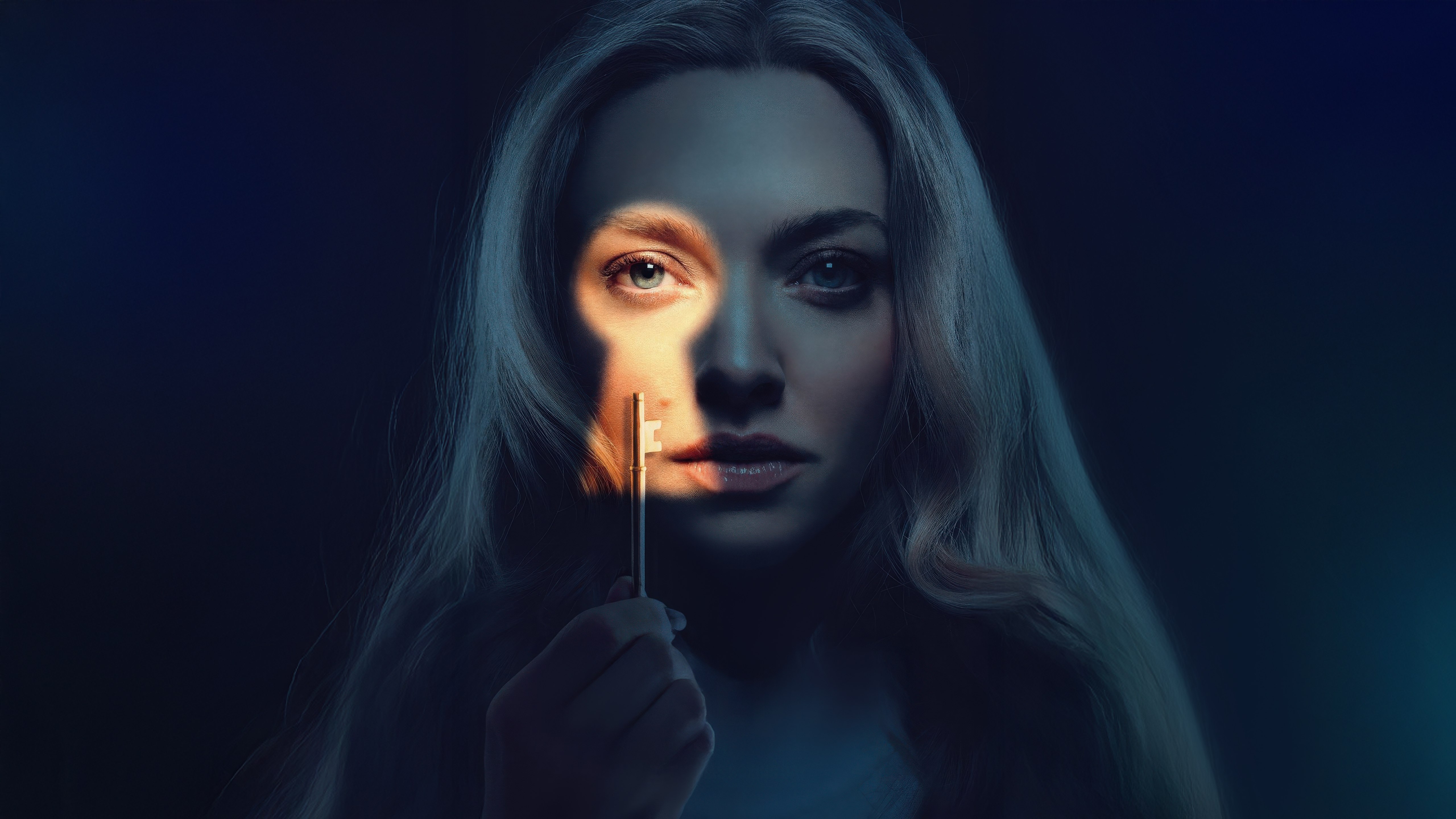 Amanda Seyfried, The Housemaid, Filmes de 2025, Fundo escuro, 5K