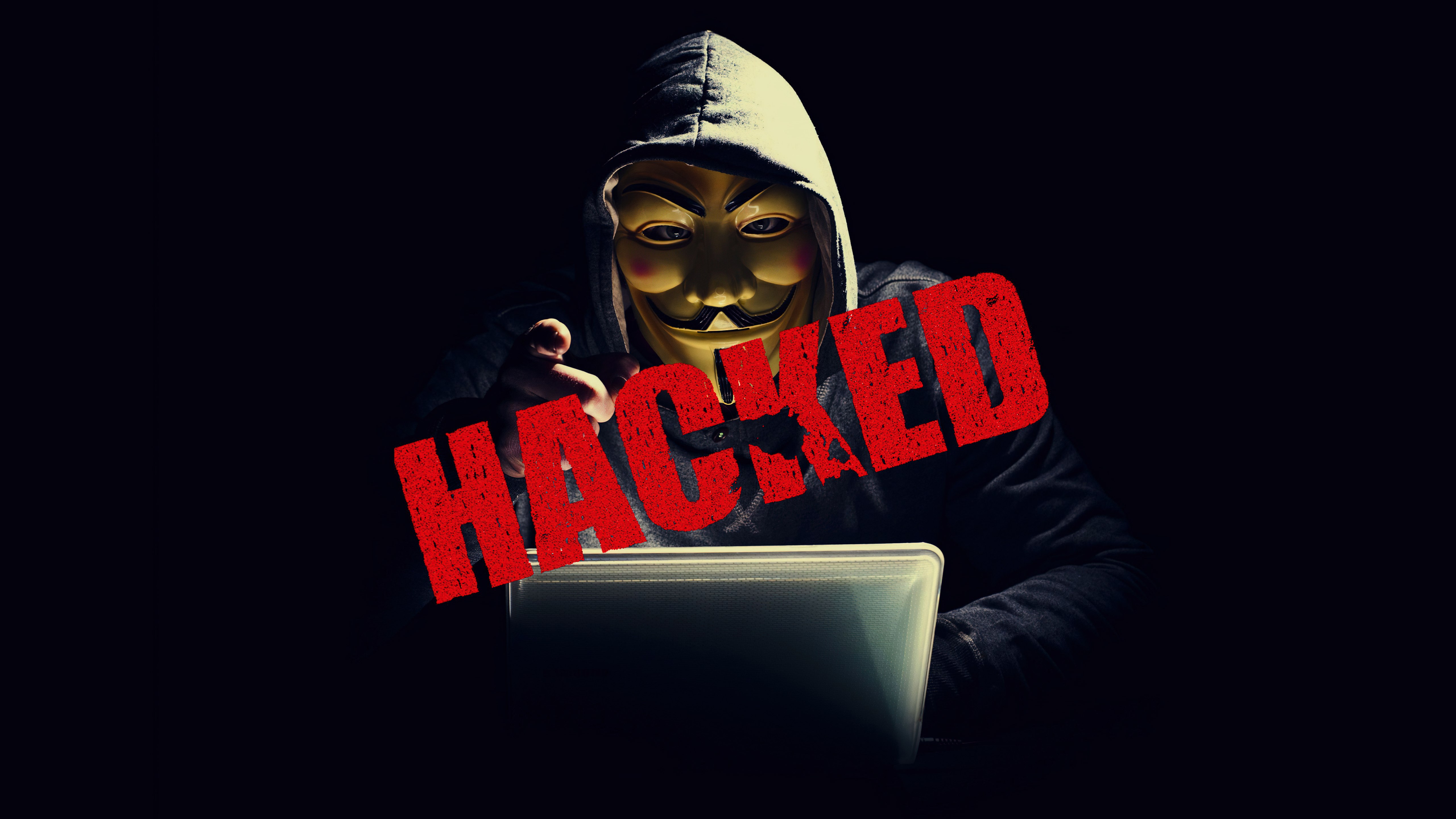 Anonymous, Hacker, 5K, Fundo preto