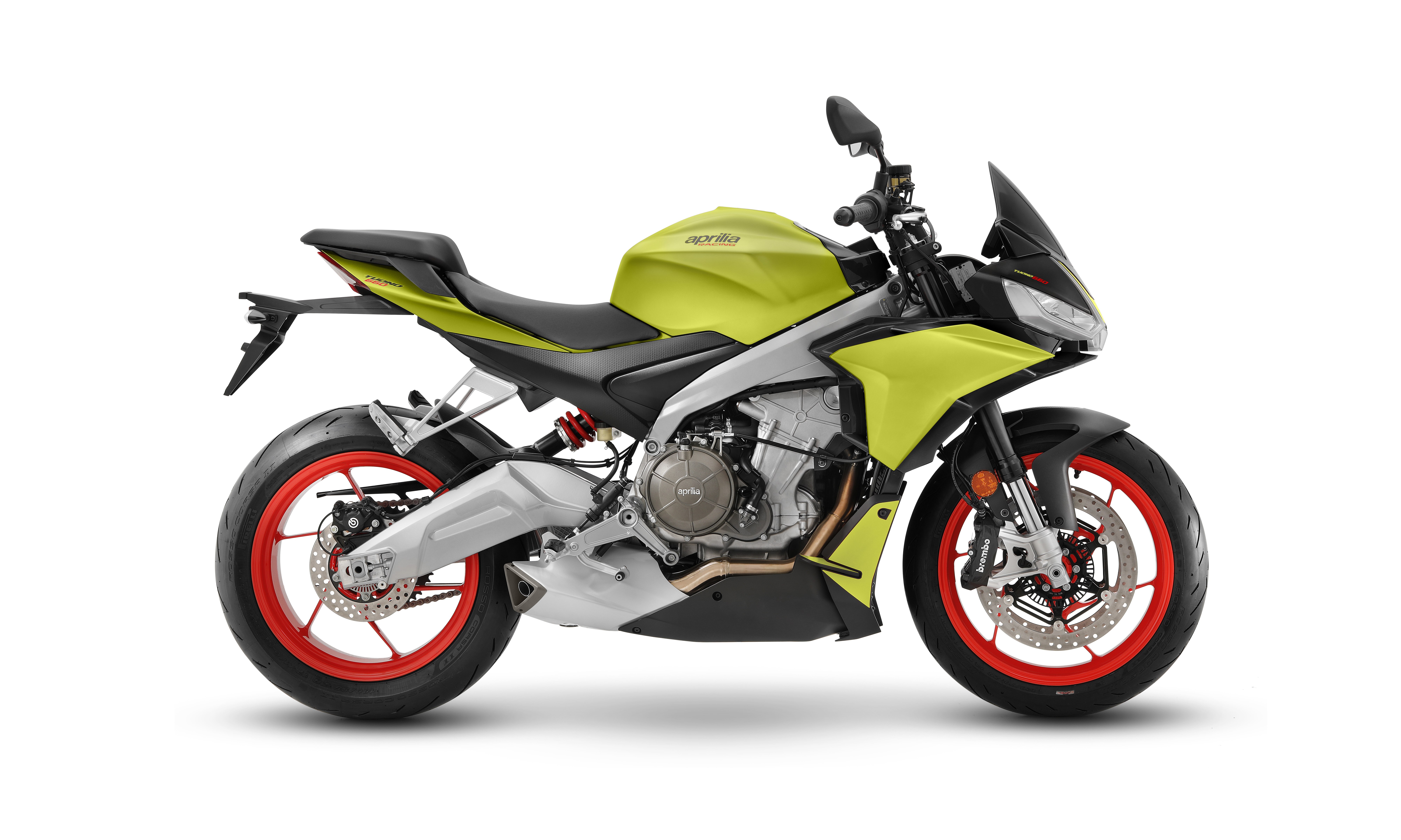 Aprilia Tuono 660, 8K, 2021, Fundo branco, 5K