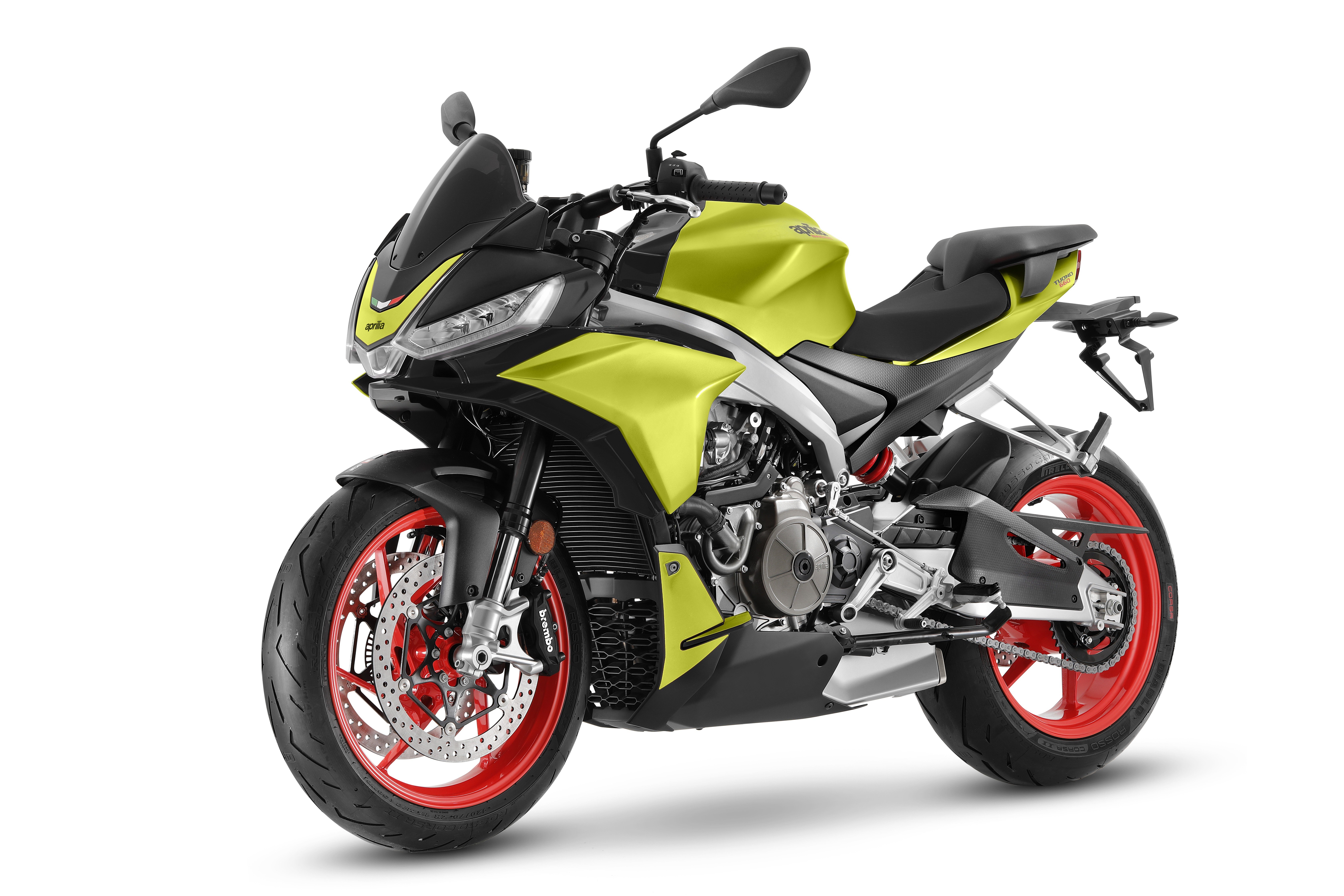 Aprilia Tuono 660, Fundo branco, 2021, 5K