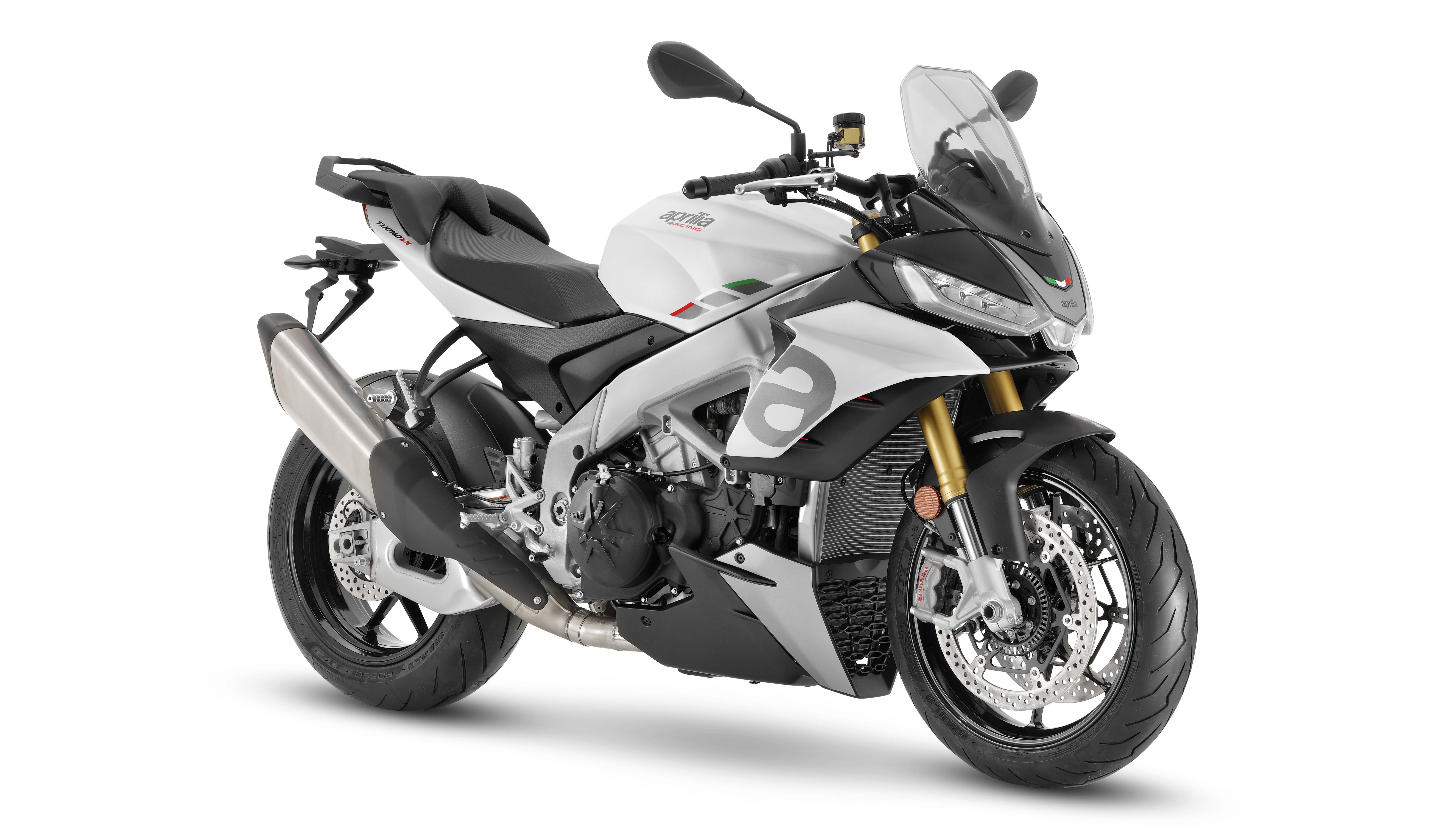 Aprilia Tuono V4, 2021, Fundo branco, 5K, 8K