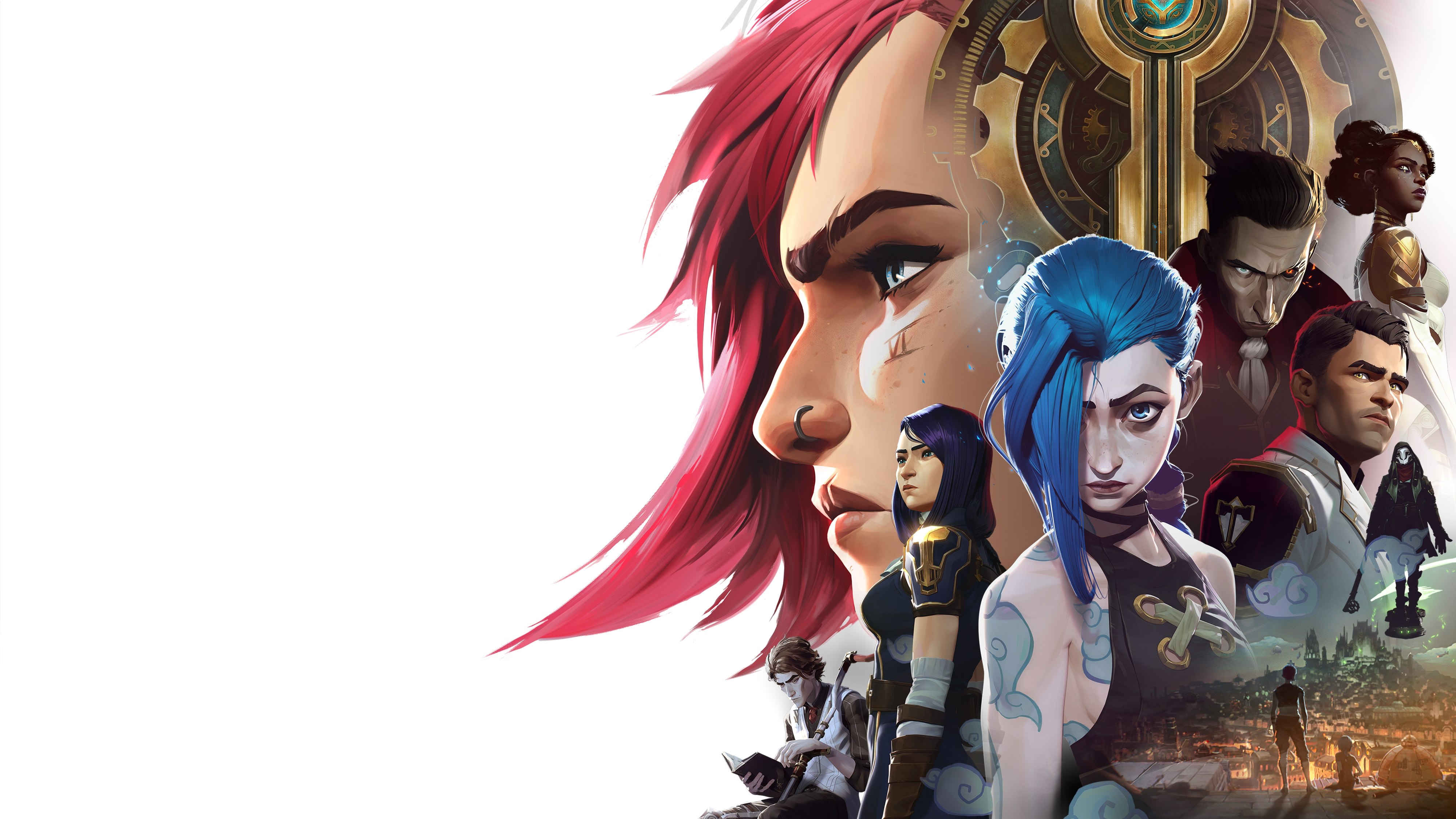 Arcane, Pôster, Vi (LoL), Jinx, Jayce, Silco, Marcus, Viktor, Mel Medarda, Vander, Arcane: League of Legends, Série da Netflix, Séries de 2023