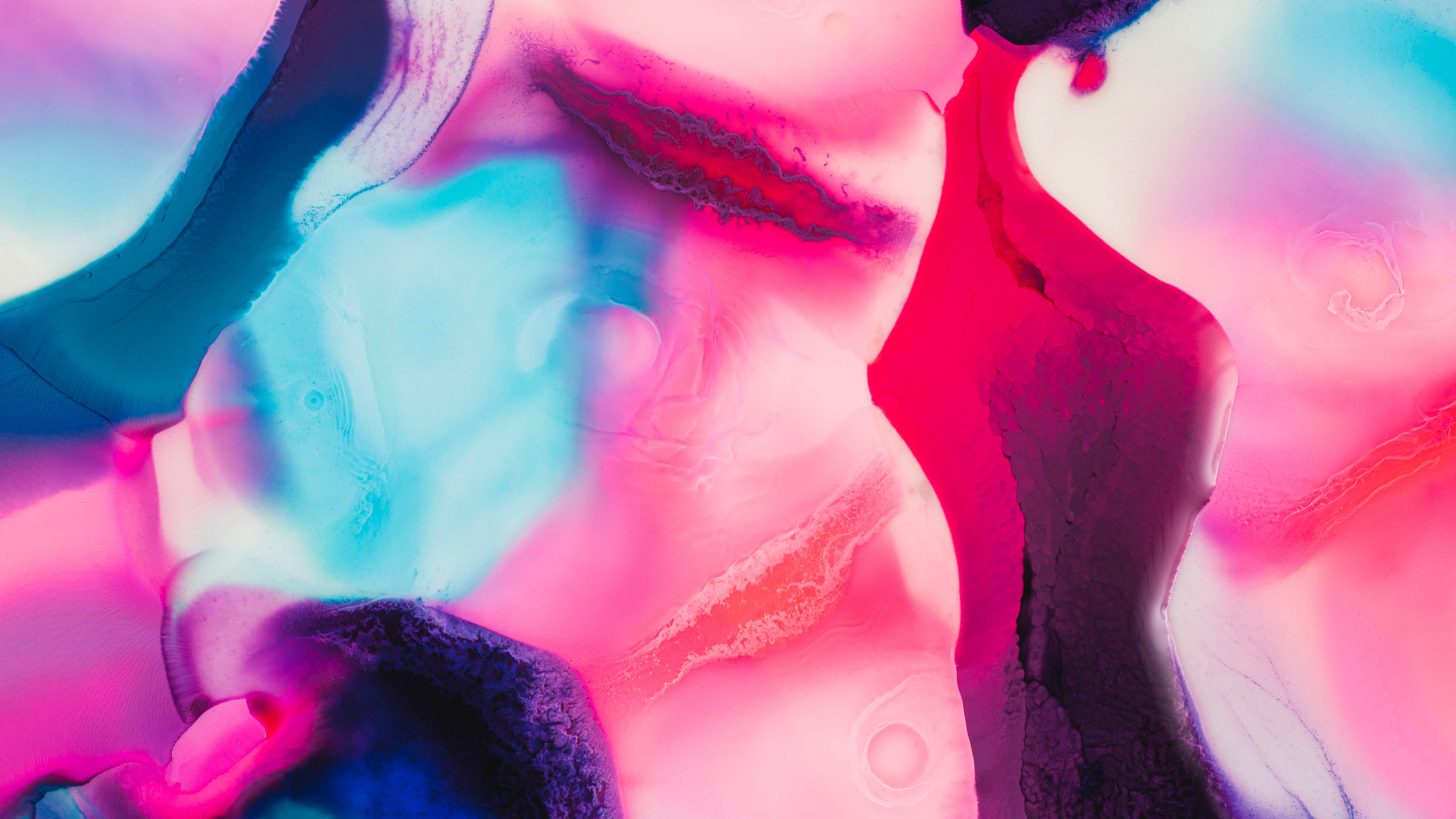 Arte fluida, 8K, Abstrato rosa, Vibrante, 5K