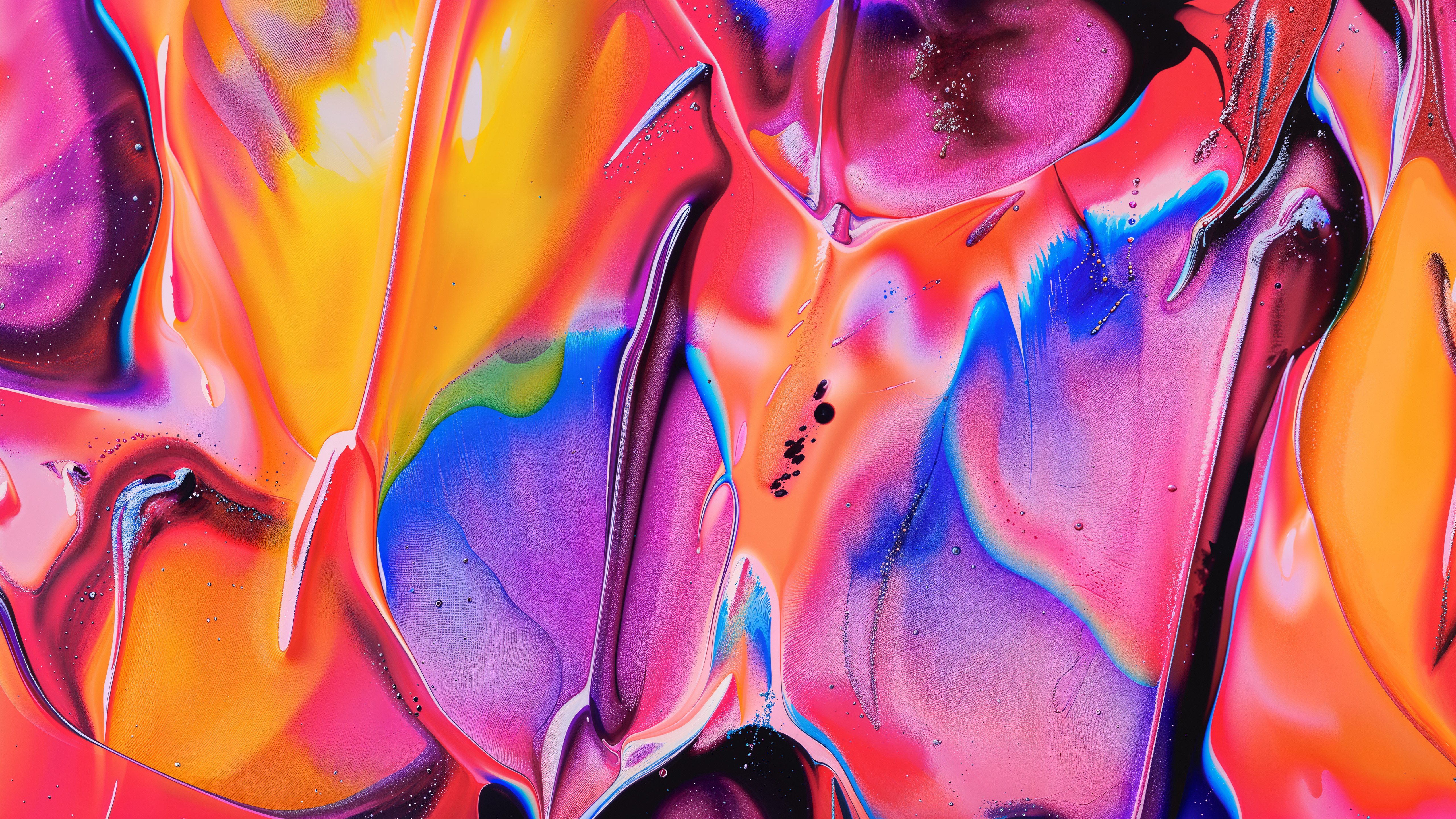 Arte fluida, Vibrante, Textura, 5K, Abstrato colorido, Arte líquida