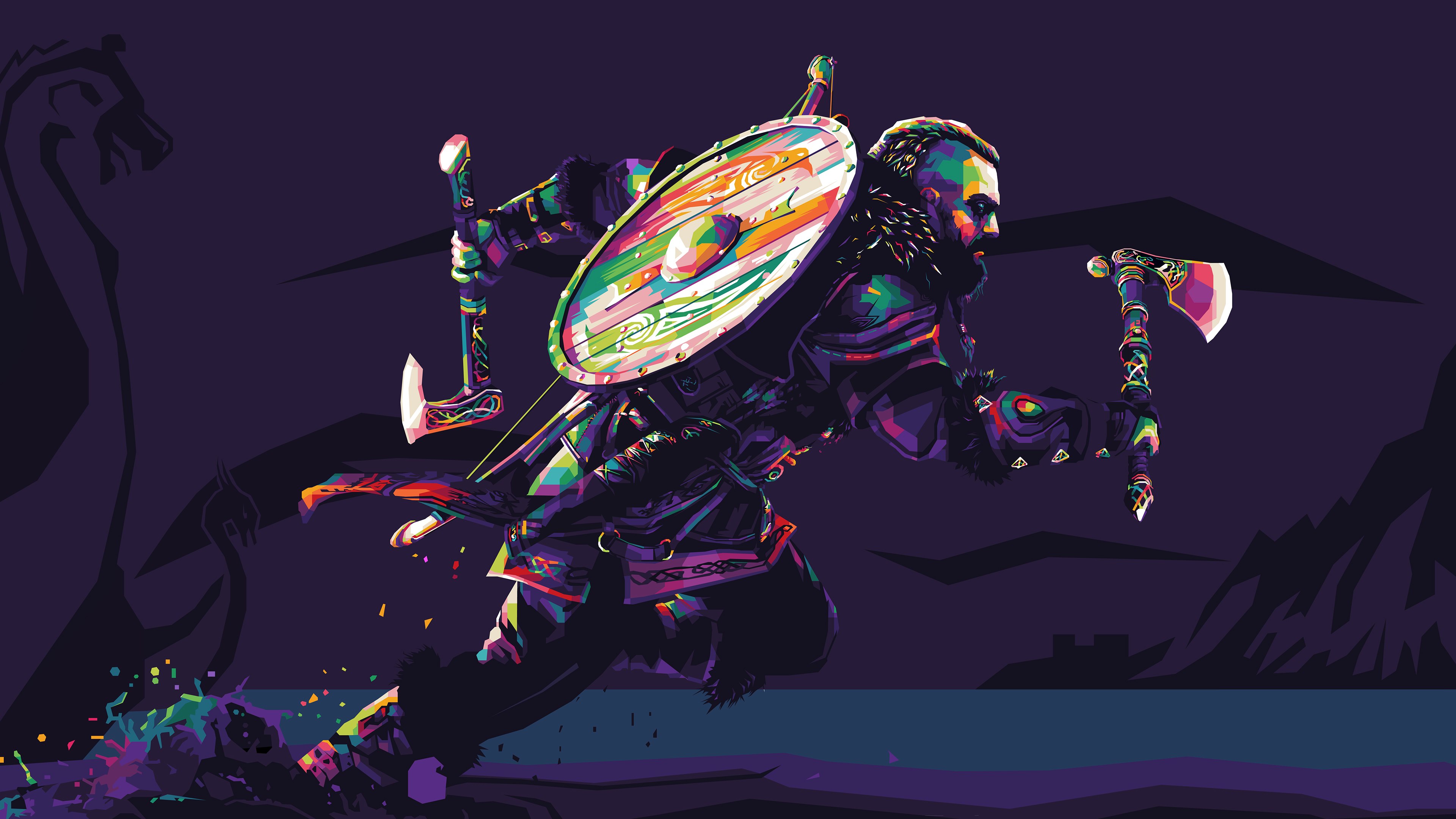 Assassin's Creed Valhalla, Arte, Ilustração, Jogos para PC, PlayStation 4, Xbox One, PlayStation 5, Xbox Series X e Series S