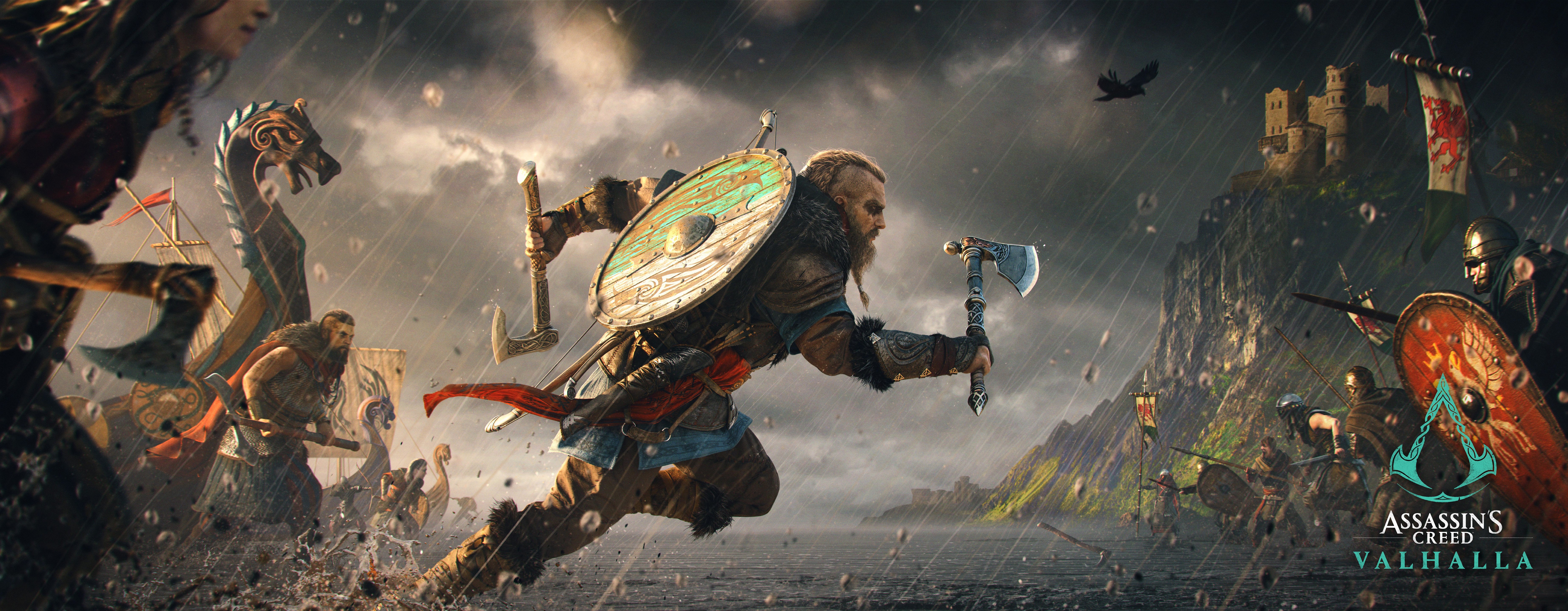 Assassin's Creed Valhalla, Eivor, Saqueadora viking, Vikings, Jogos para PC, PlayStation 4, PlayStation 5, Xbox One, Xbox Series X, Jogos de 2020, 5K
