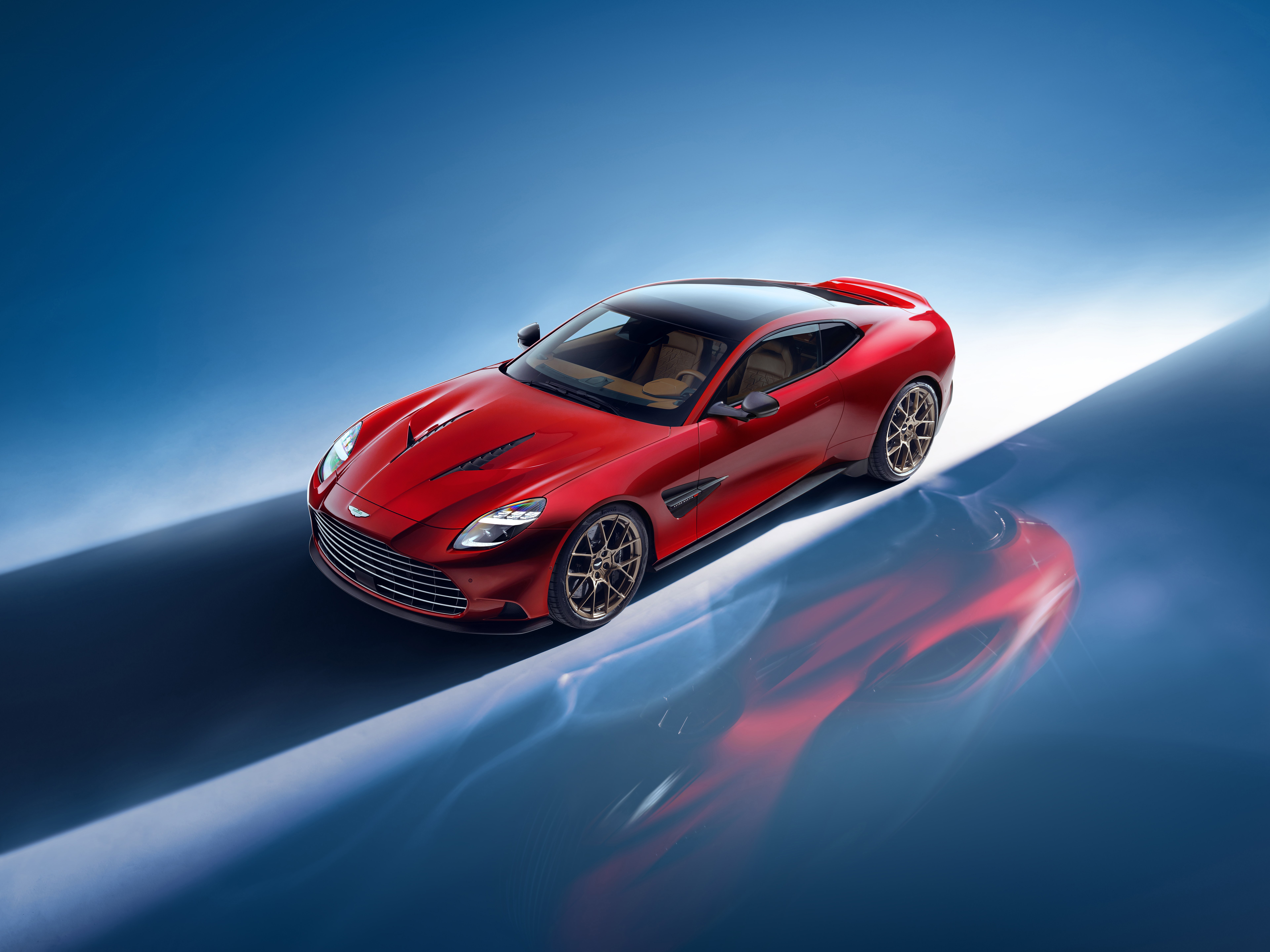 Aston Martin Vanquish, Superesportivo, 5K, 8K, Carros vermelhos