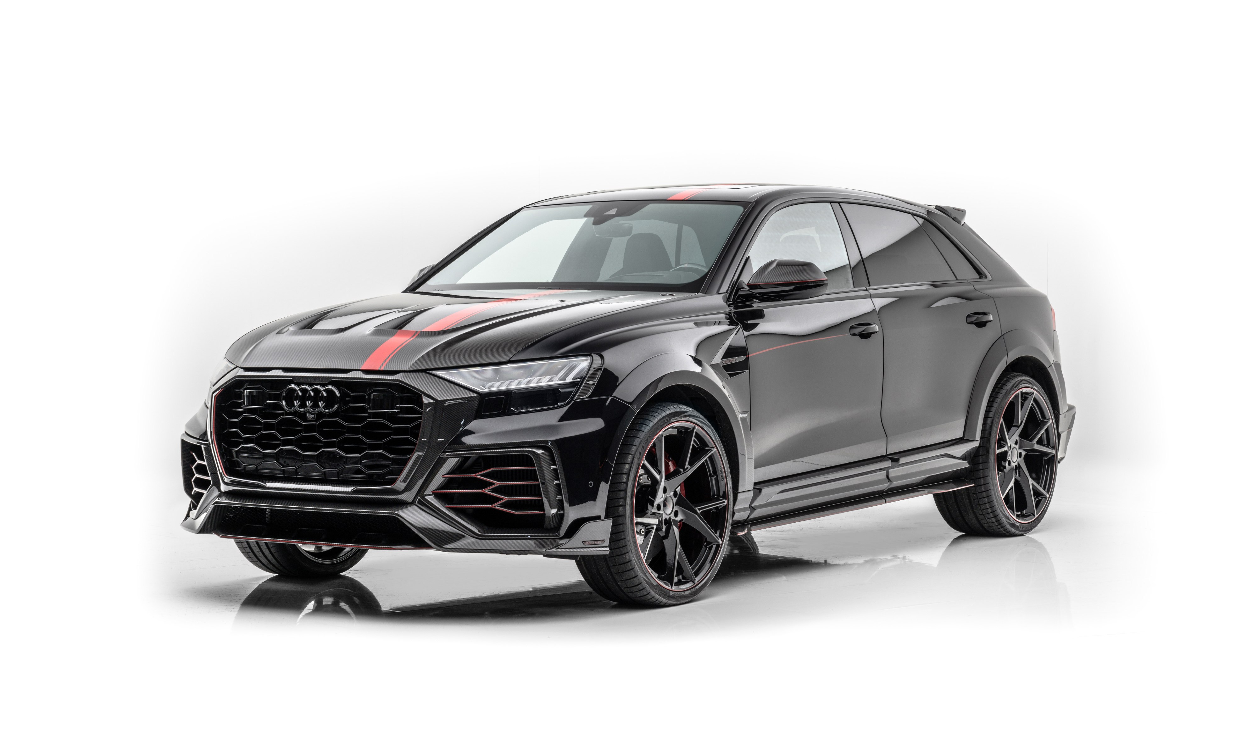 Audi RS Q8, Mansory, Fundo branco, 2020