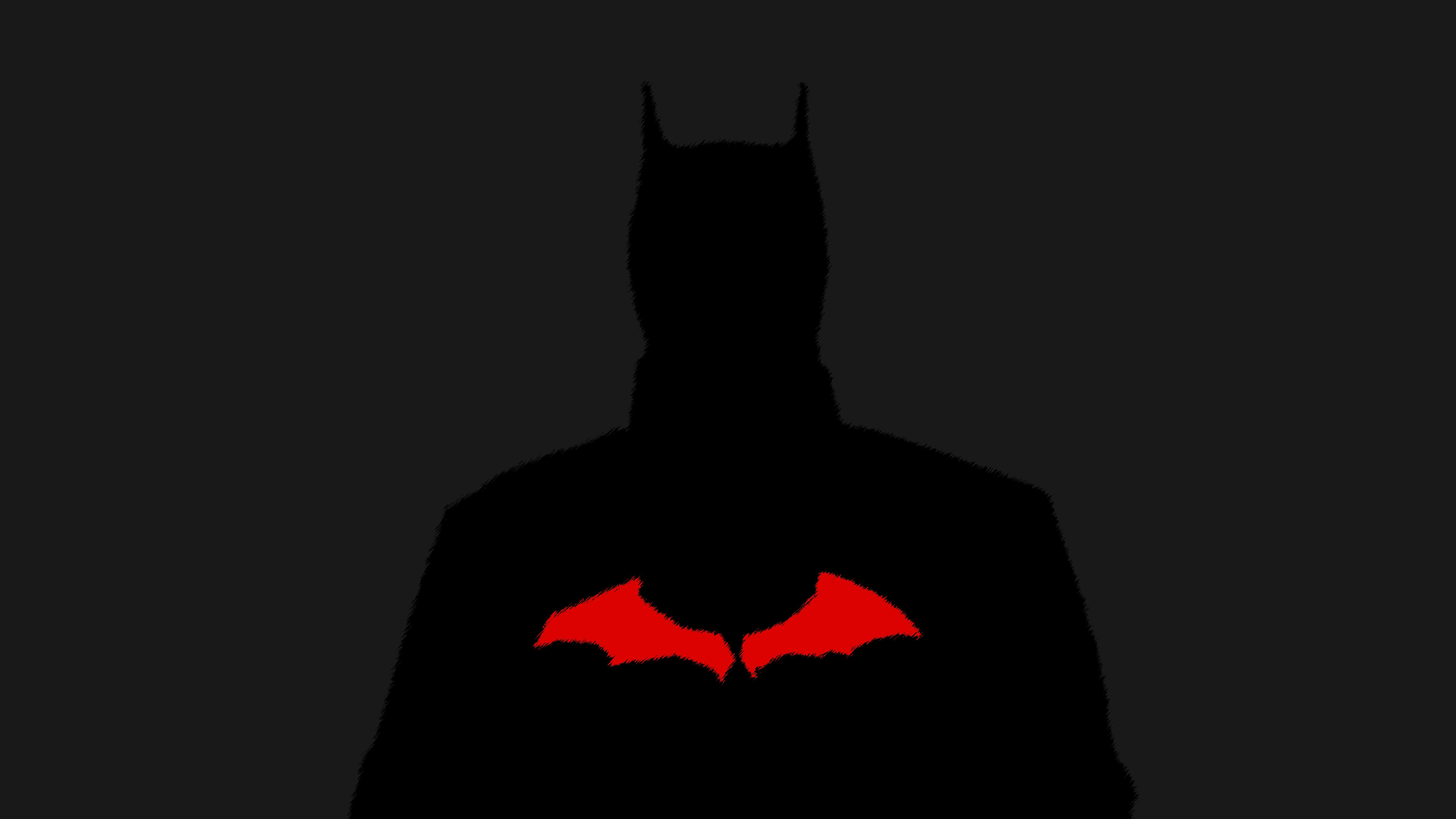 Batman, Silhueta, Super-heróis da DC, Fundo escuro, 5K