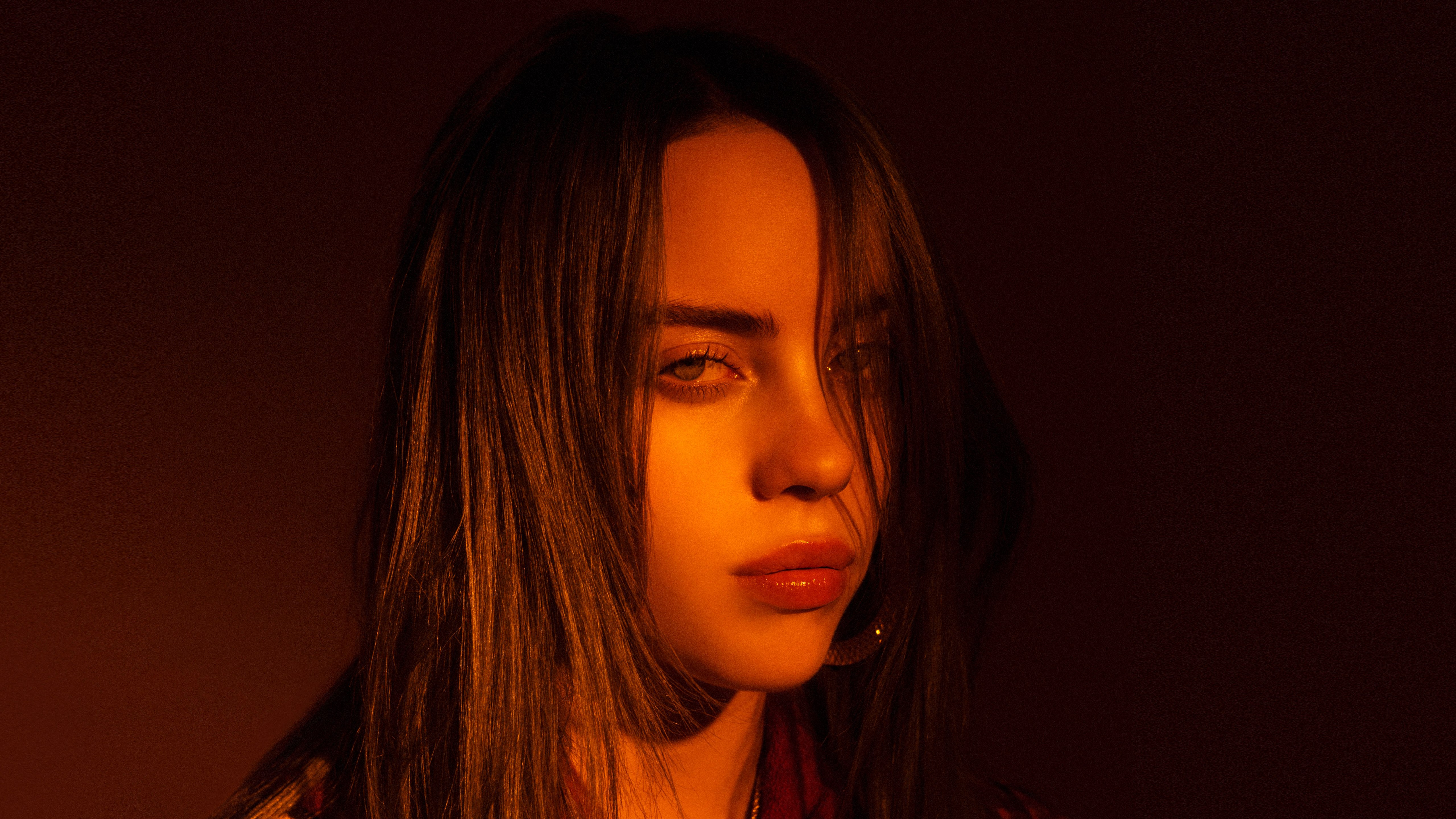 Billie Eilish, Close-up, Retrato, 5K