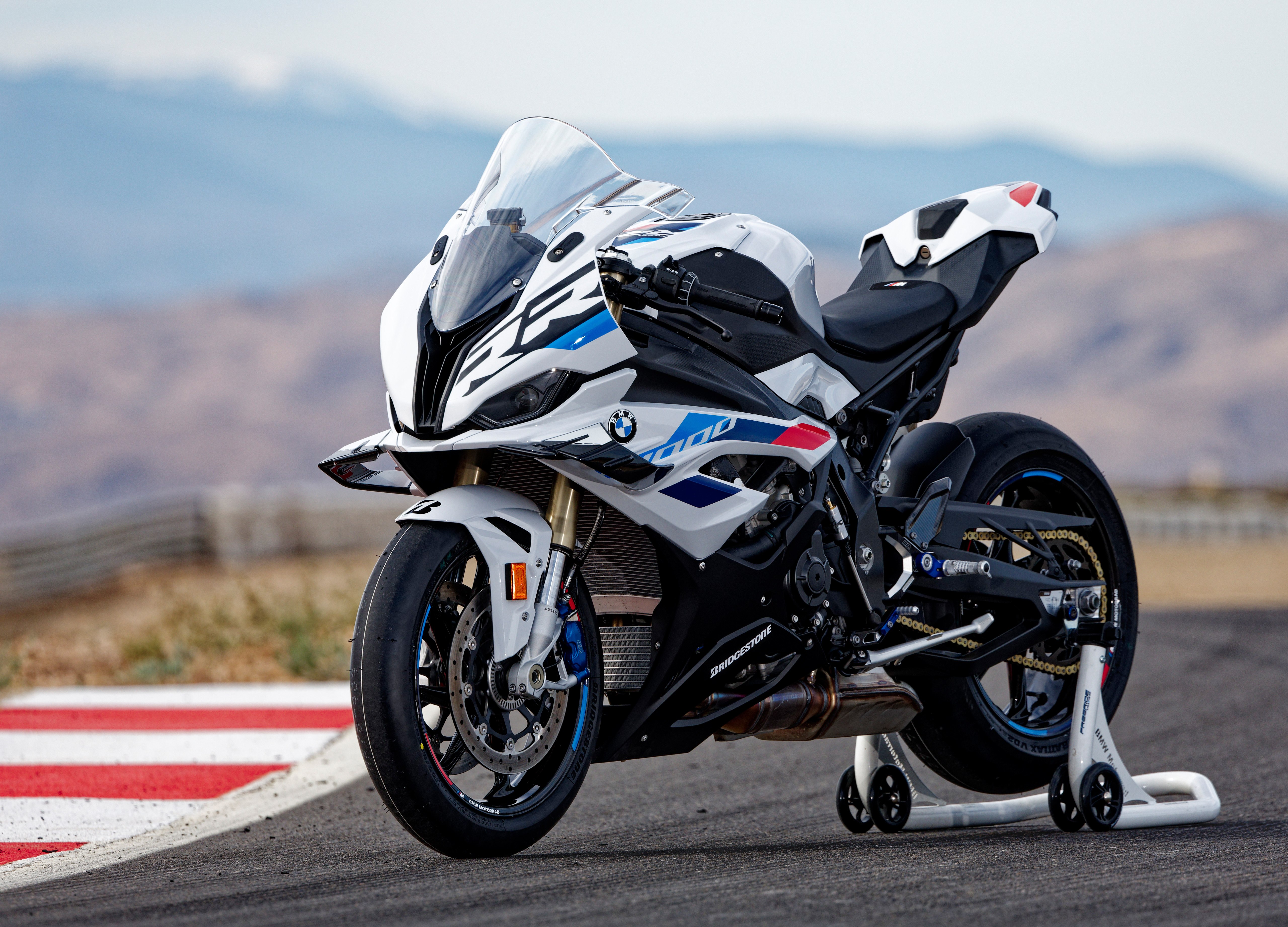 BMW S 1000 RR, Superbikes, Motos esportivas, 5K, Pista de corrida