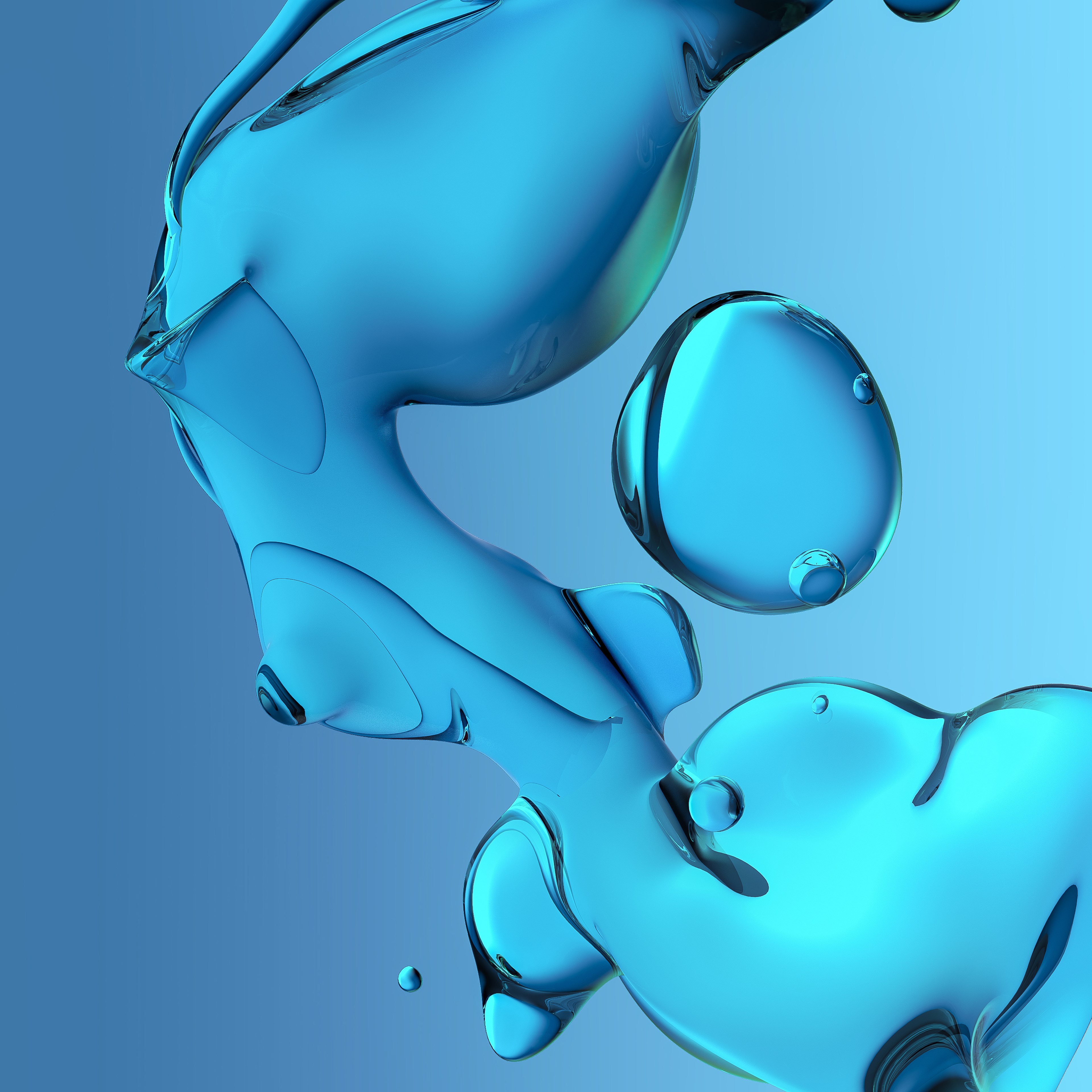 Brilhante, Fluido, Fundo gradiente, Fundo azul