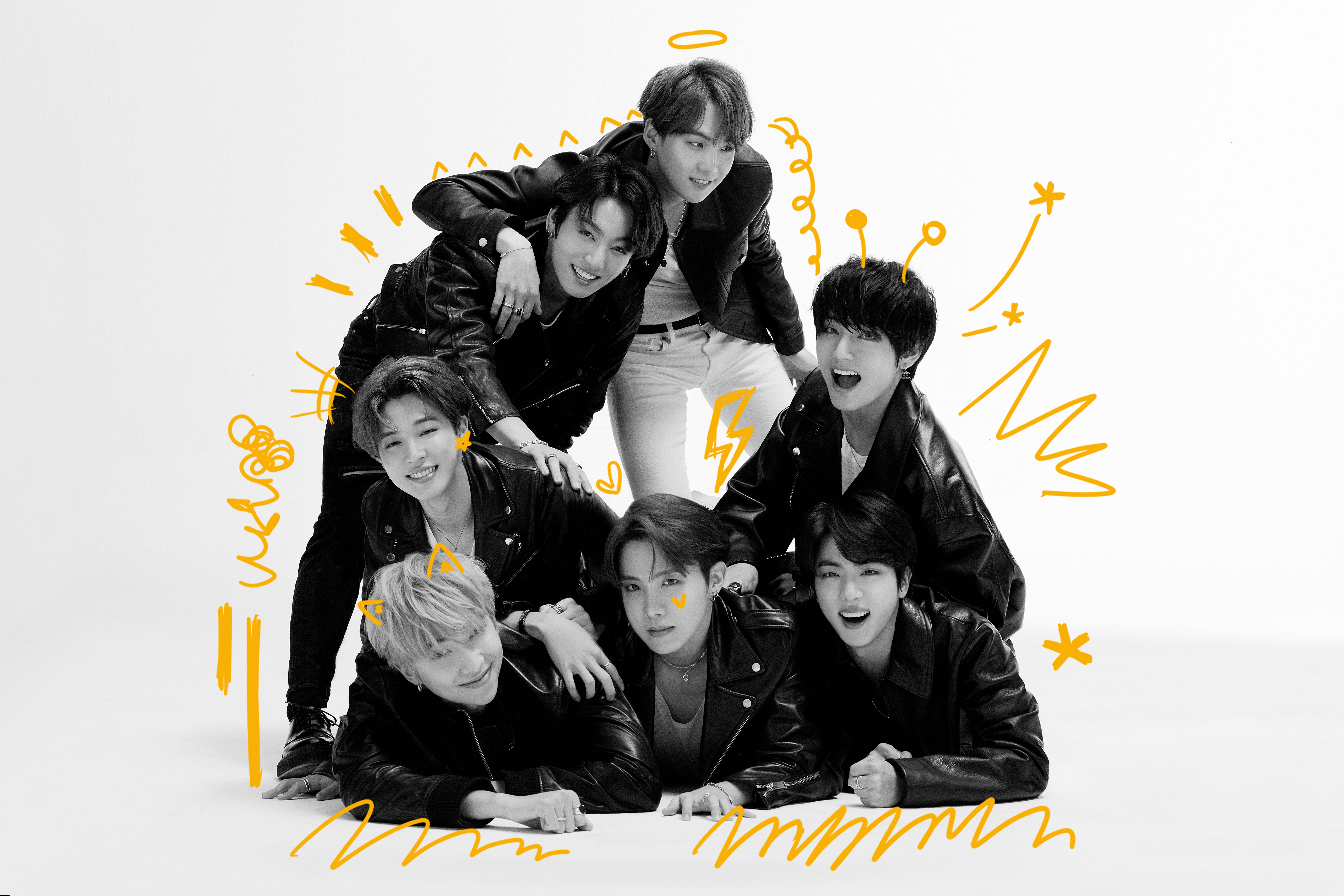 BTS, Map of the Soul: 7, Cantor de K-Pop, Cantores coreanos, Música pop, 2020, Fundo branco, 5K, 8K