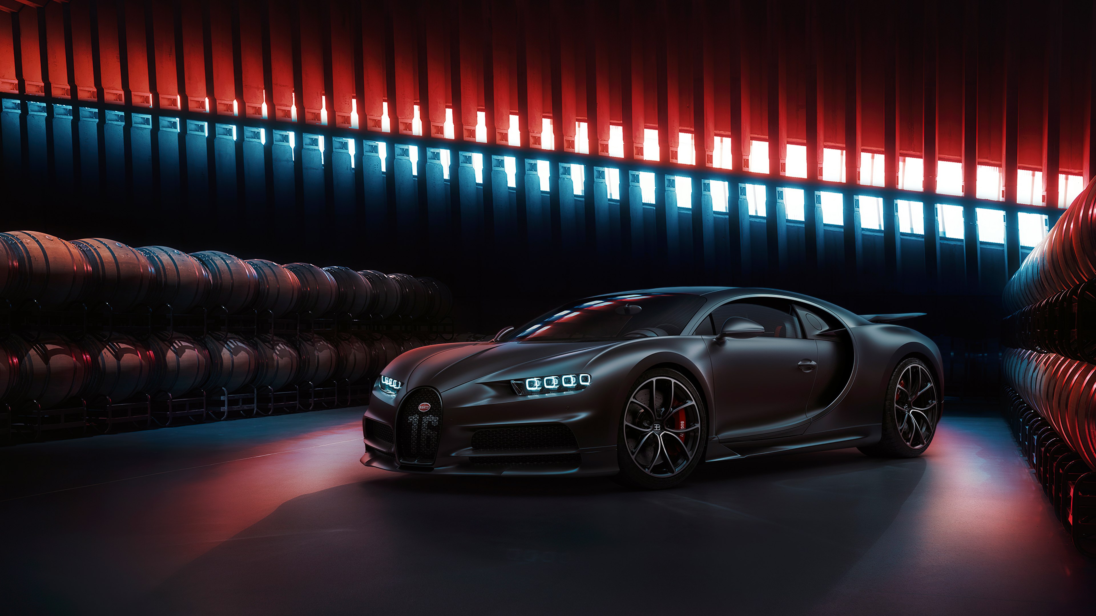 Bugatti Chiron, Estética escura, Superesportivo