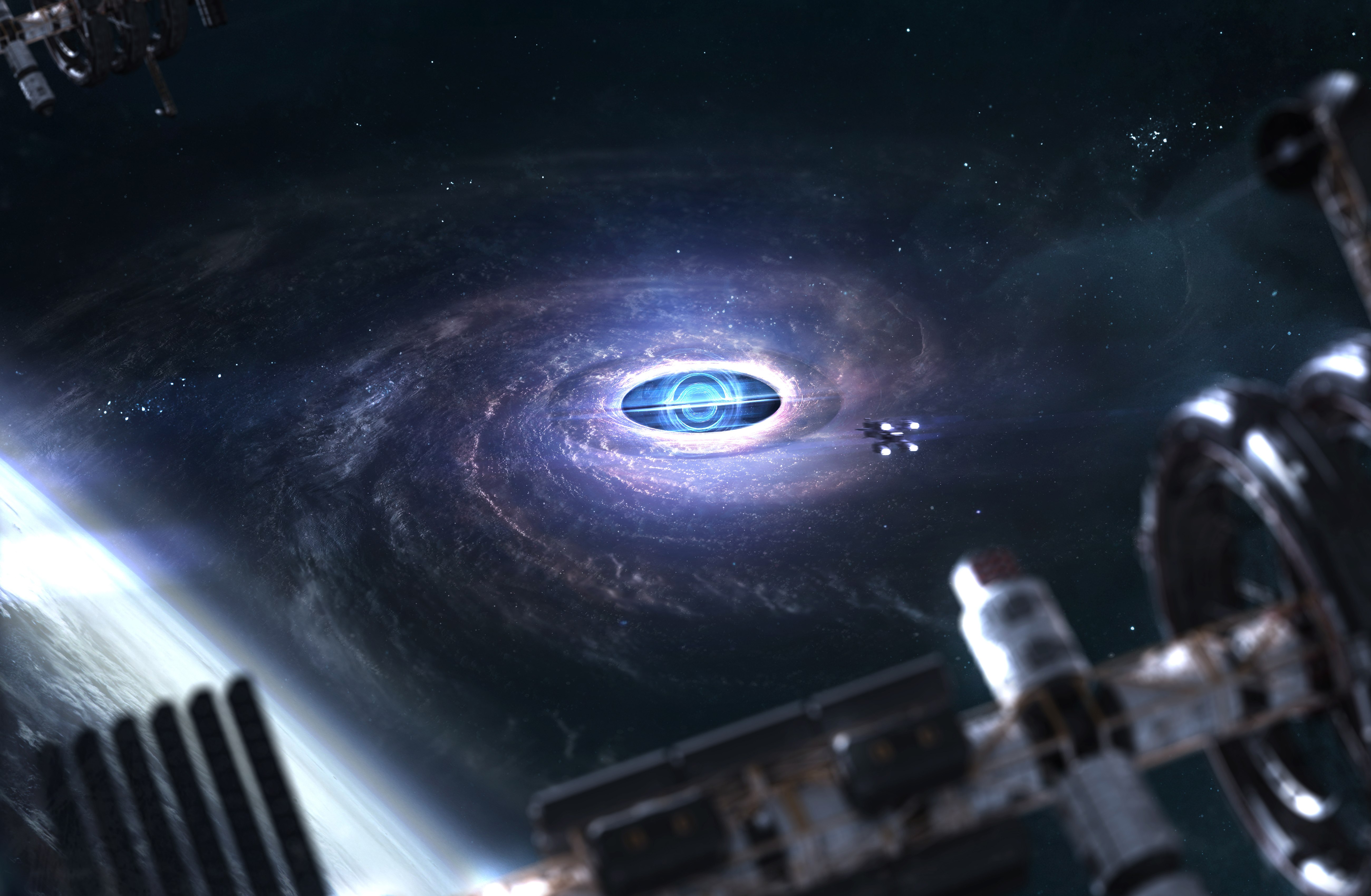 Buraco negro, Gargantua, Interstellar, Satélite, Espaço sideral, 5K
