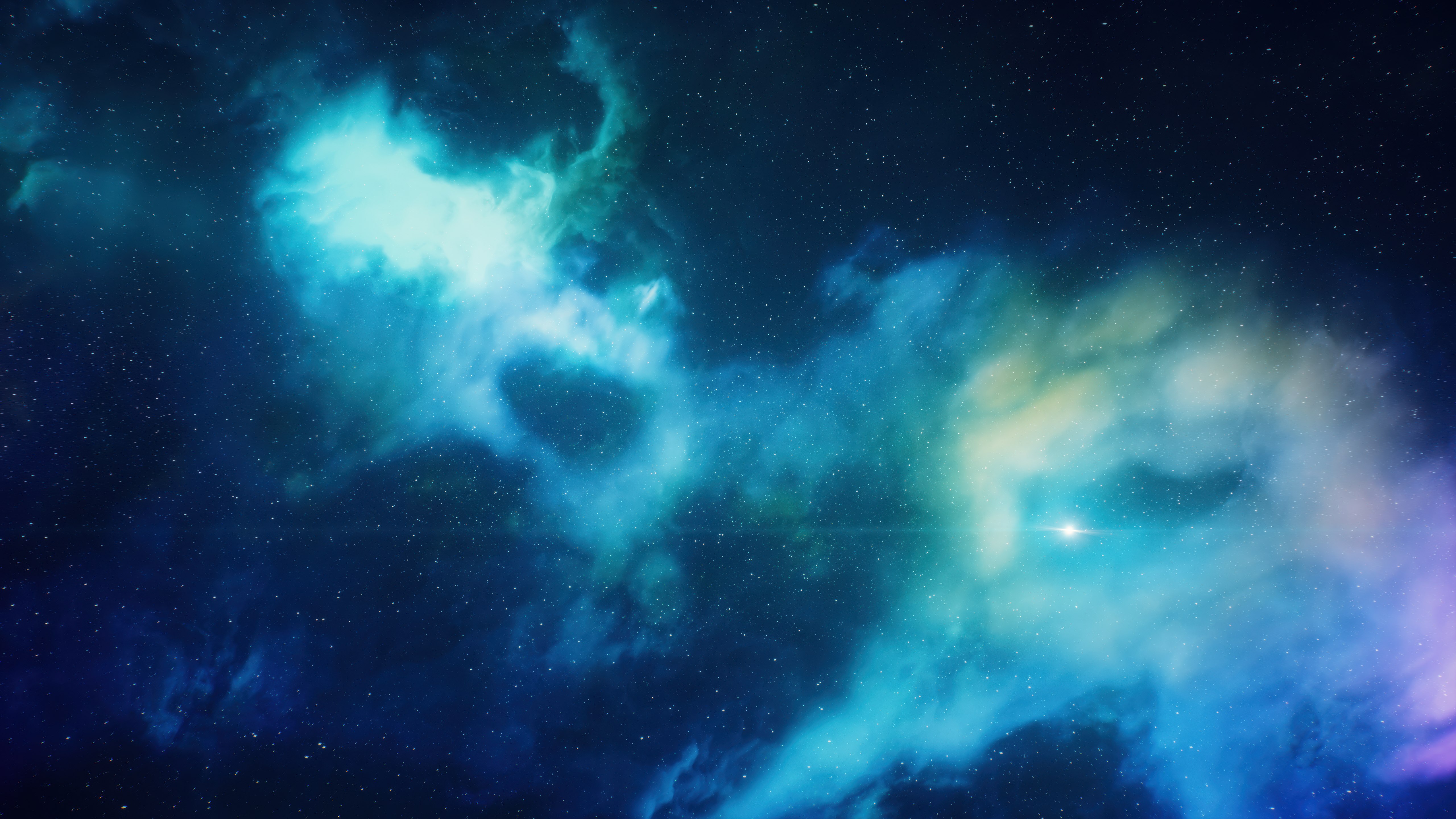 Celestial, Céu estrelado, Nuvens, Espaço profundo, 5K, Galáxia, Cosmos, Astronomia, Estrelas brilhantes, Poeira cósmica