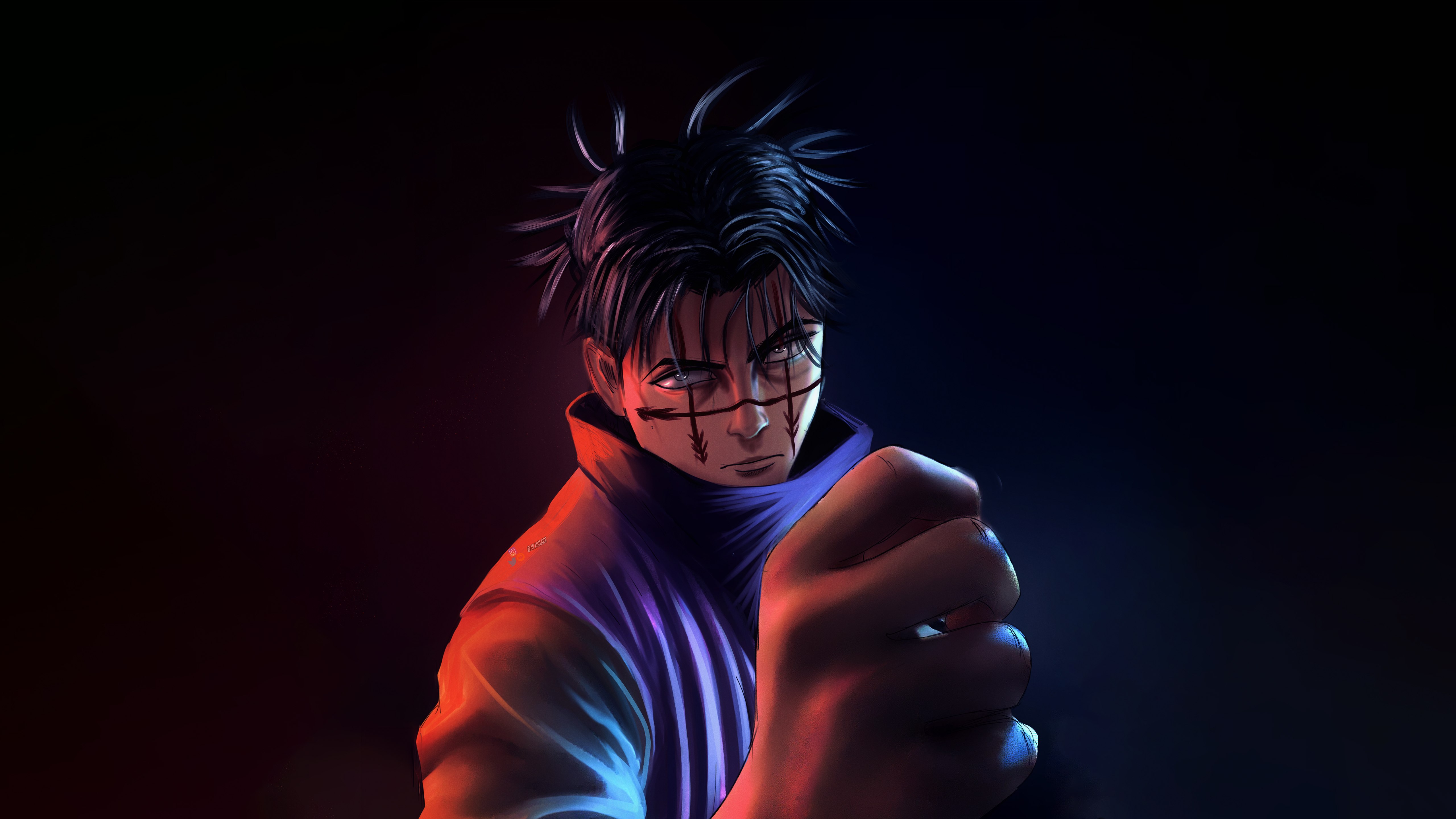 Choso, Fundo escuro, Jujutsu Kaisen, 5K