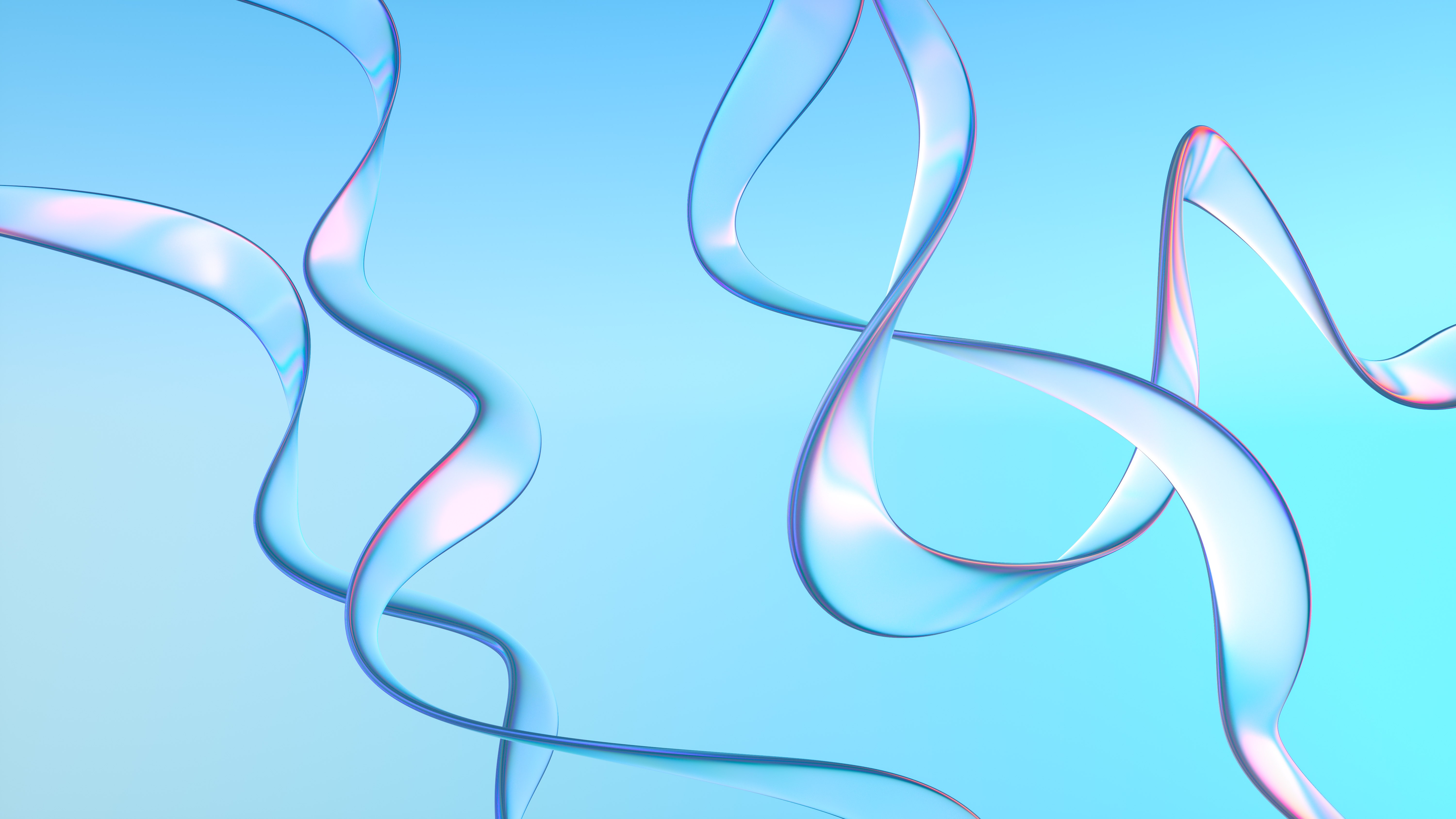 Ciano, Vidro, Luz, Fundo abstrato, Fundo azul, Fundo 3D