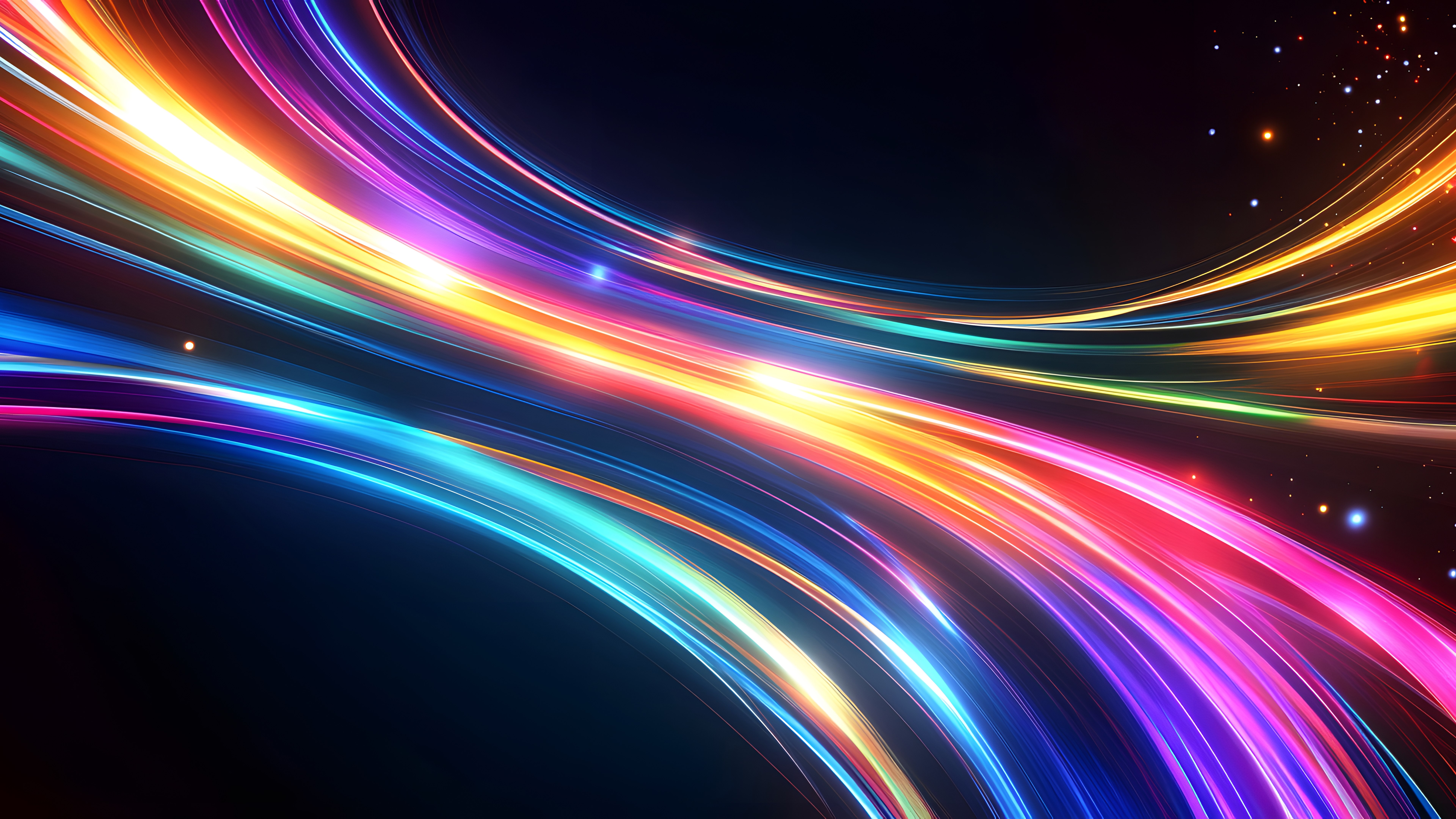 Cósmico, Rastros de neon, Dinâmico, Energia, Galáxia, Futurista, 5K, 8K, Fundo colorido