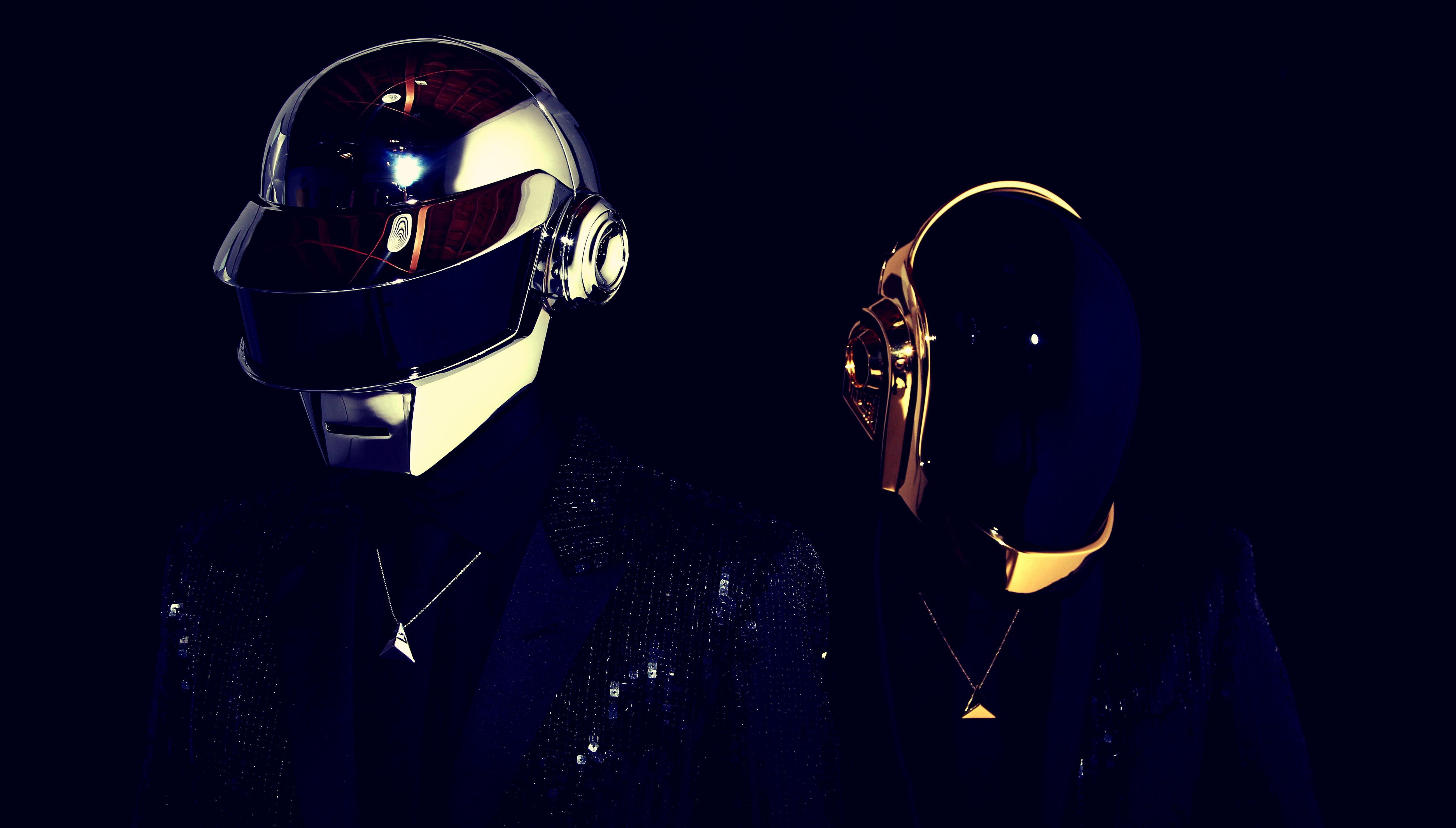 Daft Punk, 5K, Duo de música eletrônica, Fundo preto