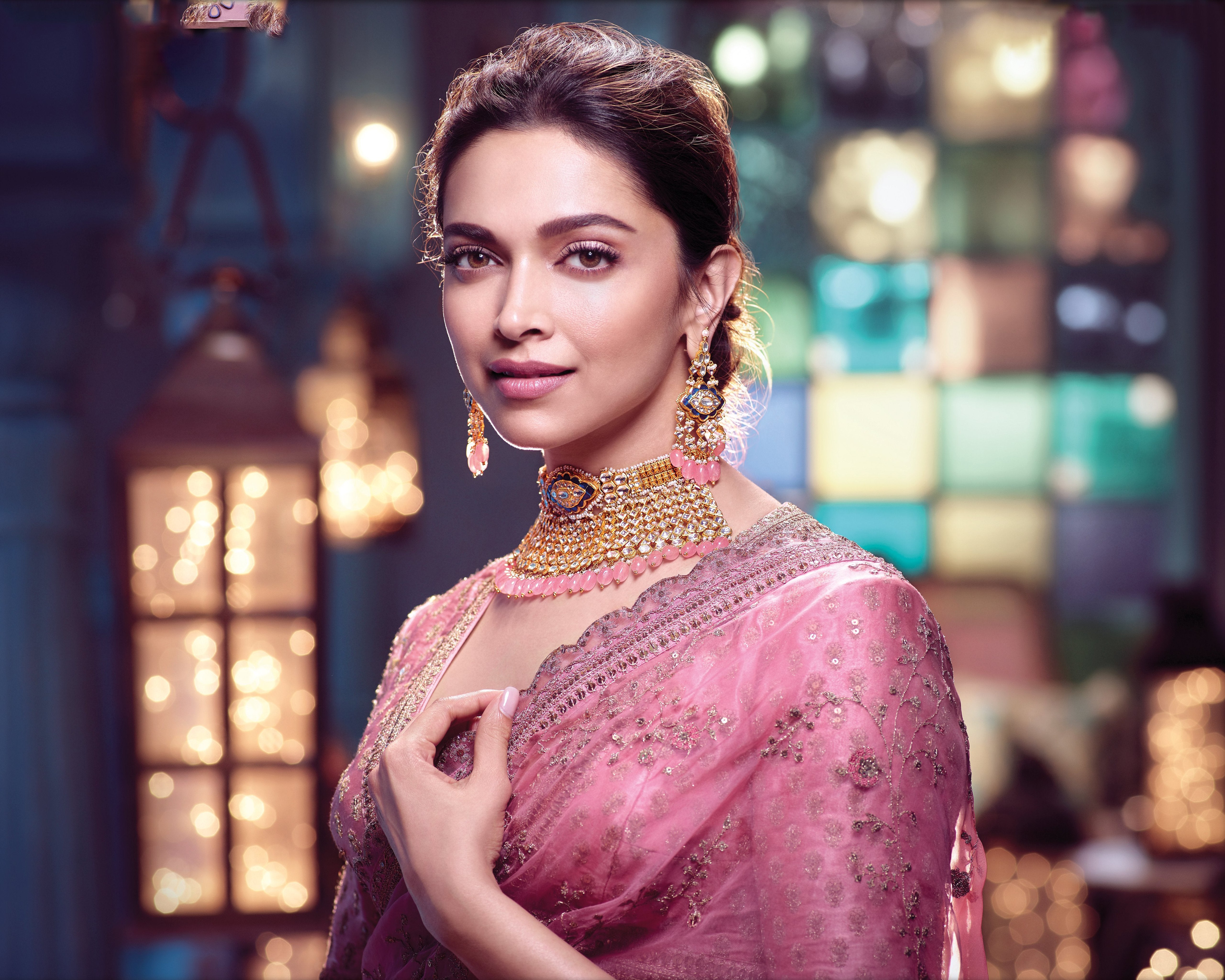 Deepika Padukone, Joias, Atriz indiana, Atriz linda, Retrato, 5K, 2022