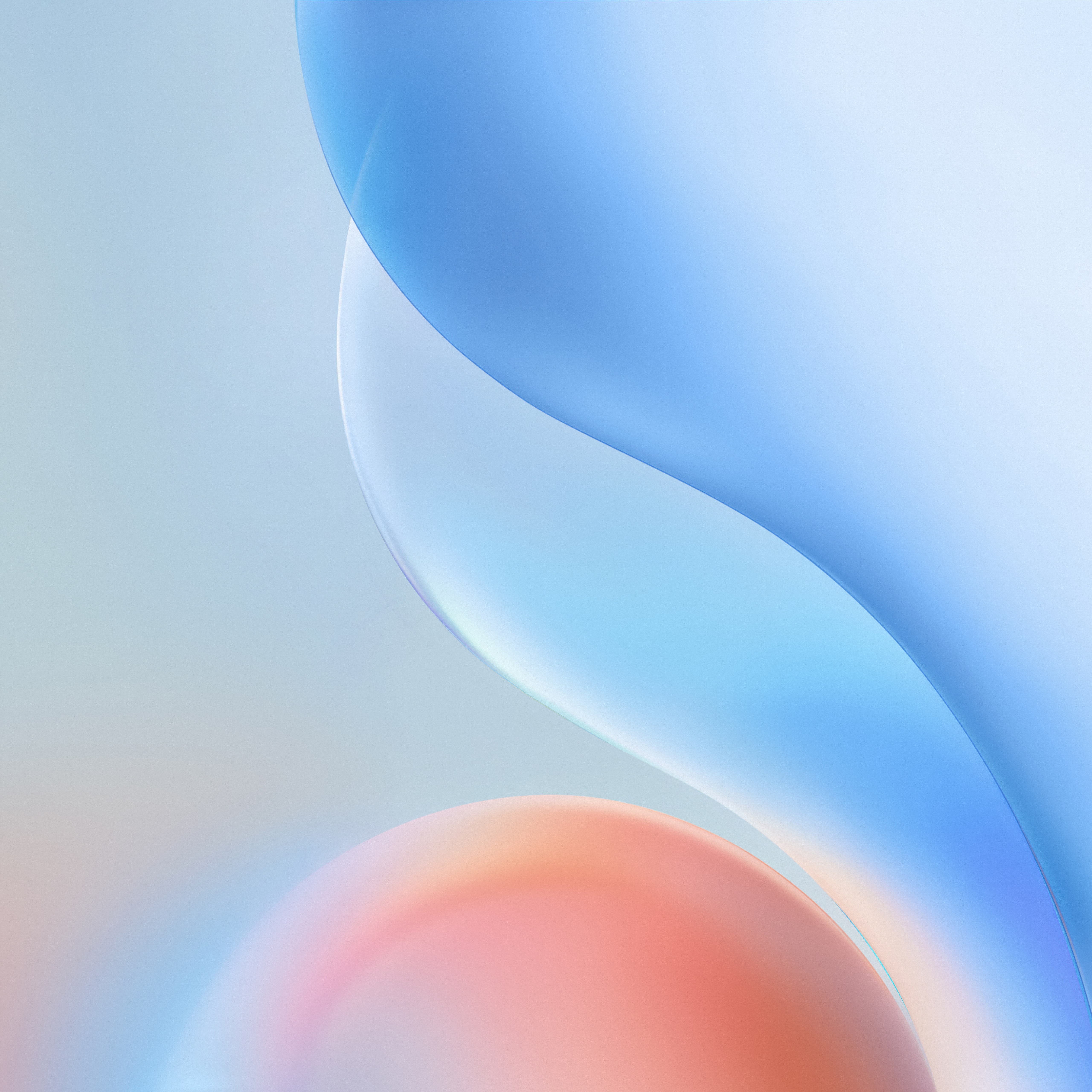 Degradê azul, Suave, Design moderno, Degradê laranja, 5K