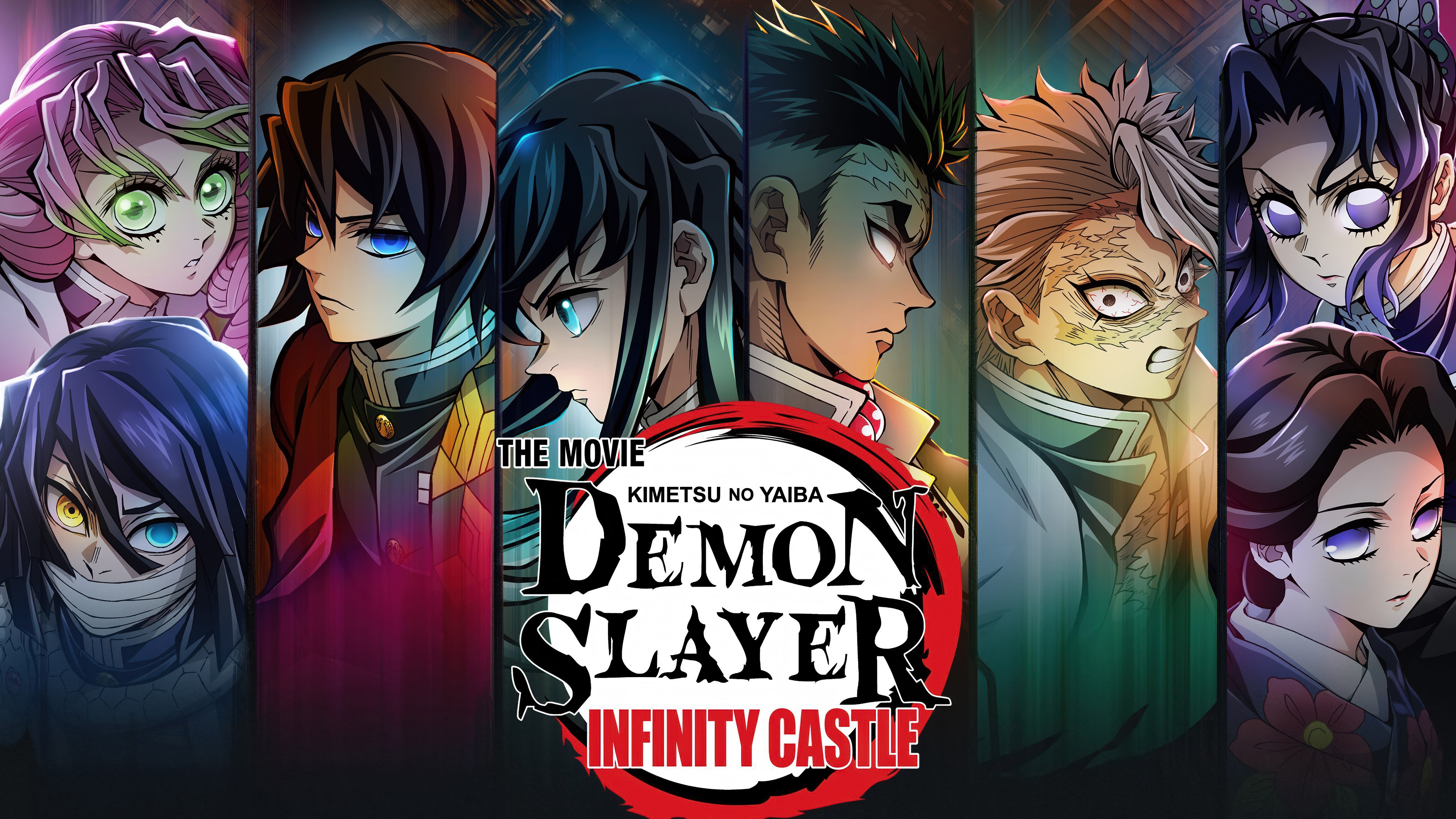 Demon Slayer: Kimetsu No Yaiba Infinity Castle, Key Art, Pôster de personagem, Filme de anime, 5K