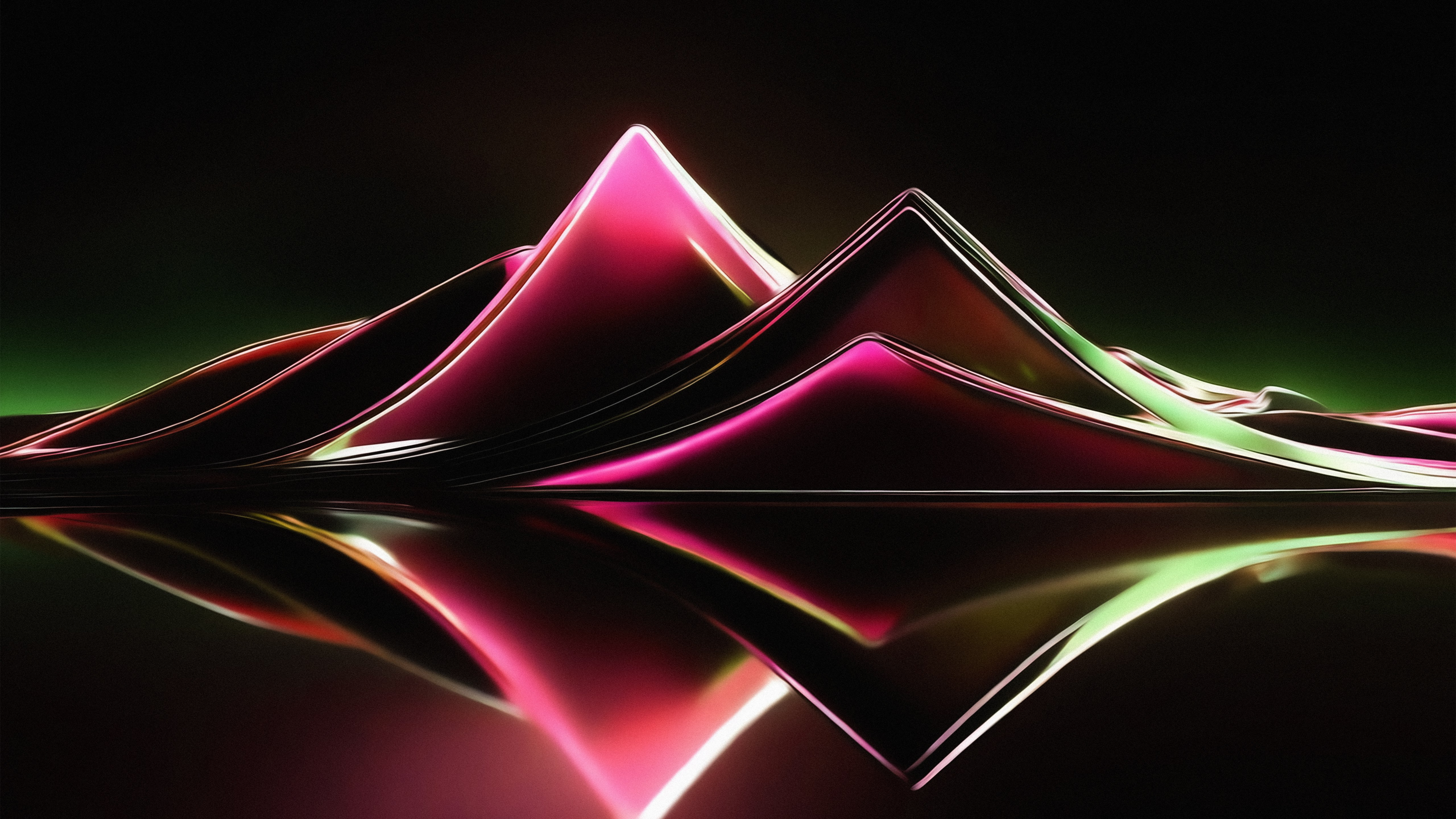 Design abstrato, Fundo escuro, 5K