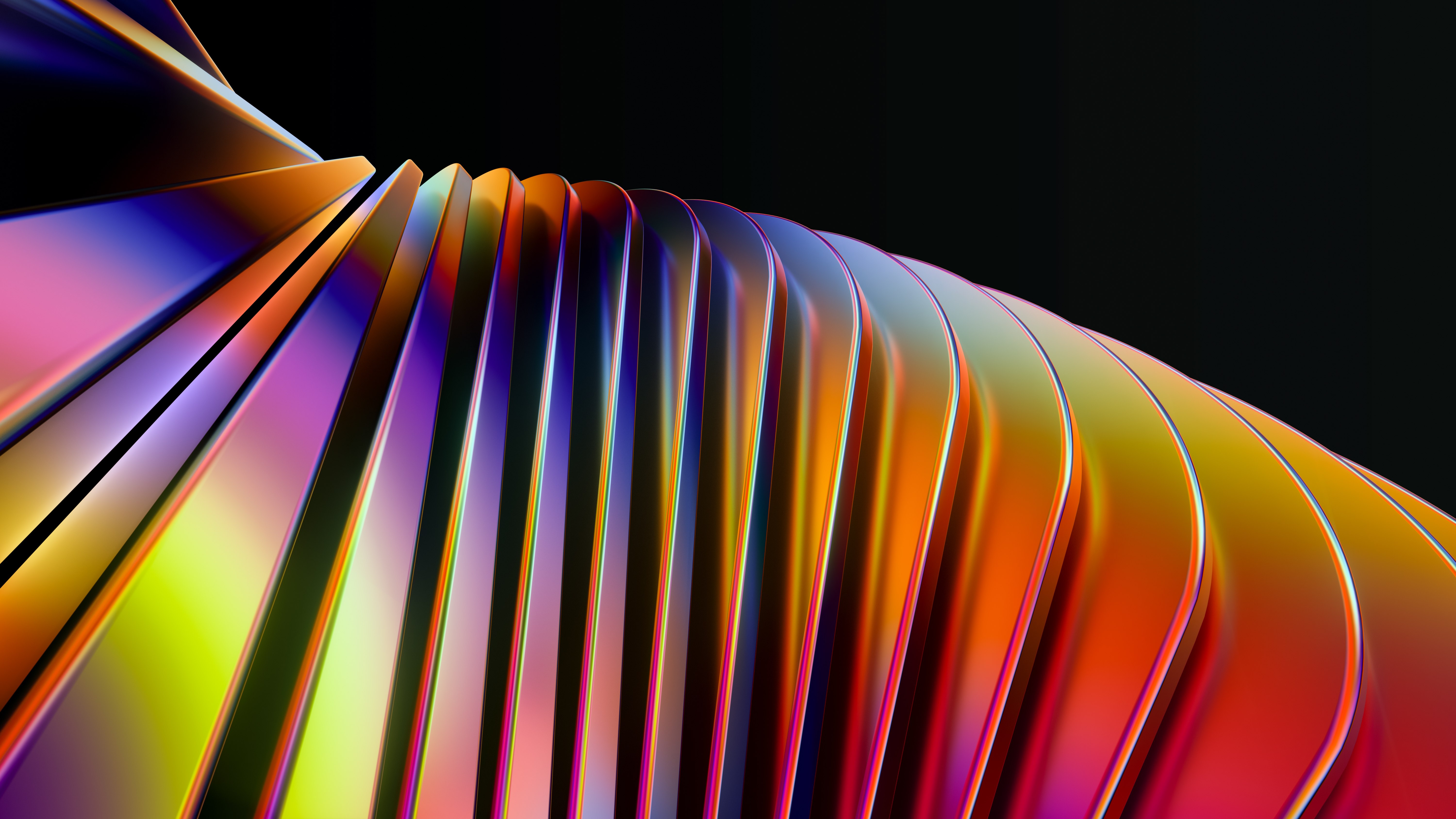 Design abstrato, Renderização 3D, Vibrante, 5K