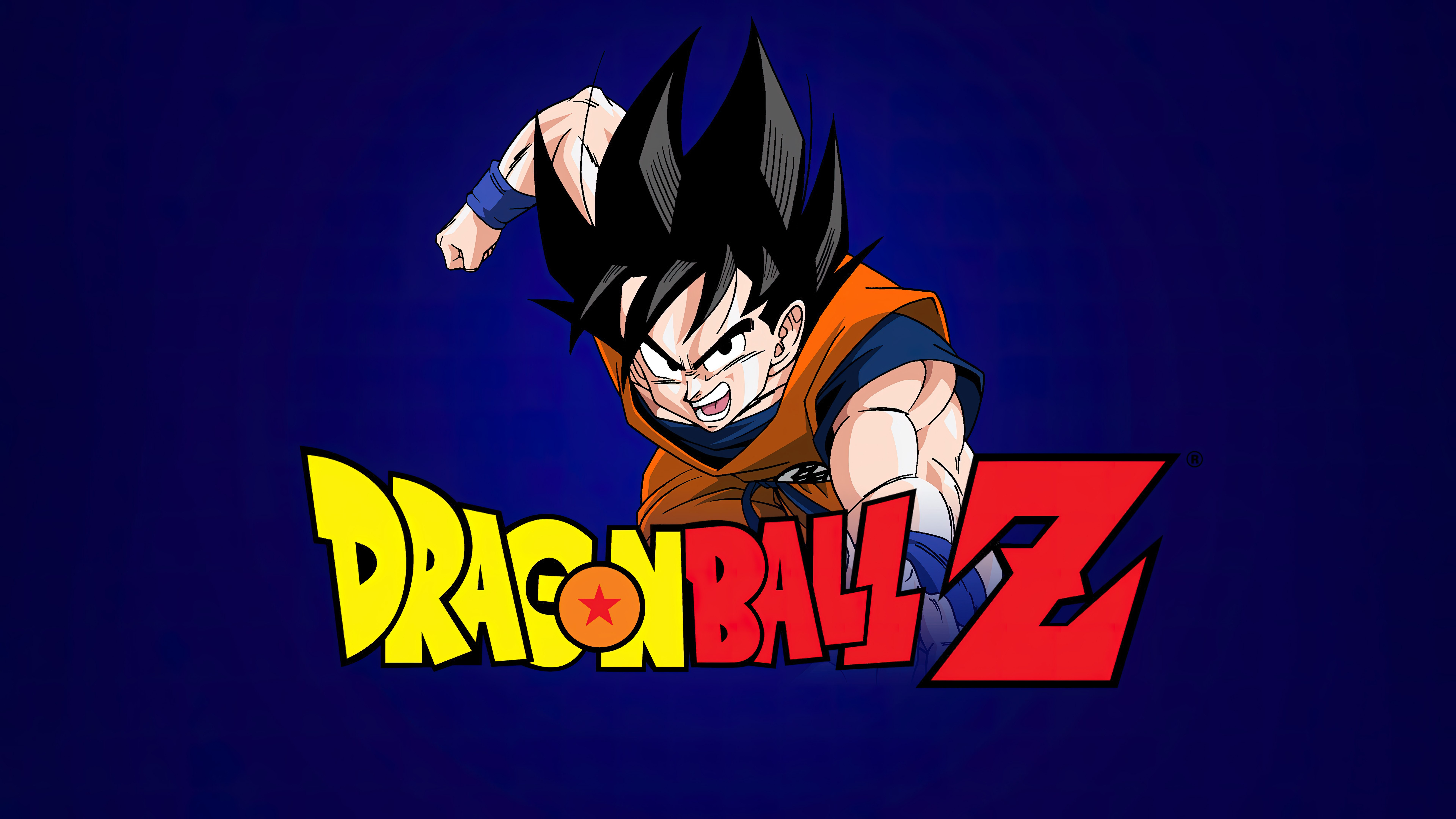 Dragon Ball Z, 8K, Son Goku, 5K, Fundo azul