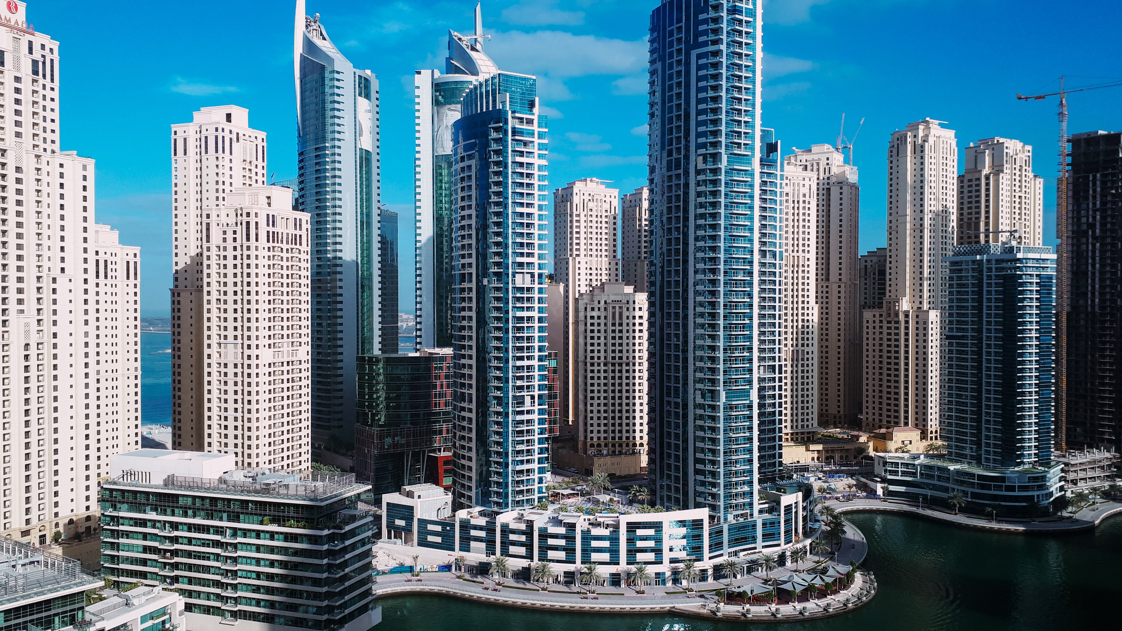 Dubai, Horizonte, Paisagem urbana, Arranha-céus, Metropolitano, Urbano