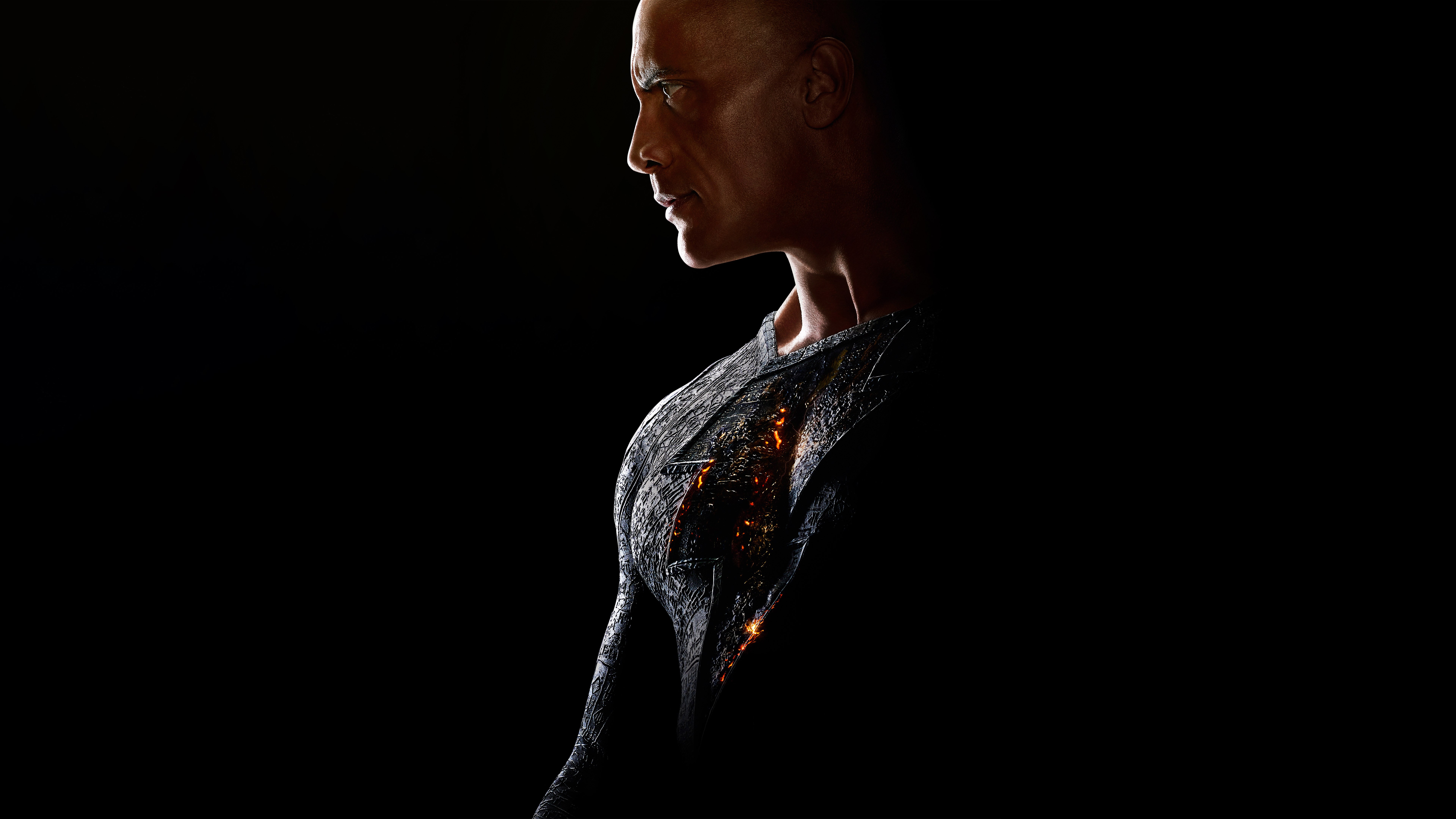 Dwayne Johnson, Adão Negro, Filmes de 2022, Super-heróis da DC, DC Comics, Fundo preto, AMOLED, 5K, 8K