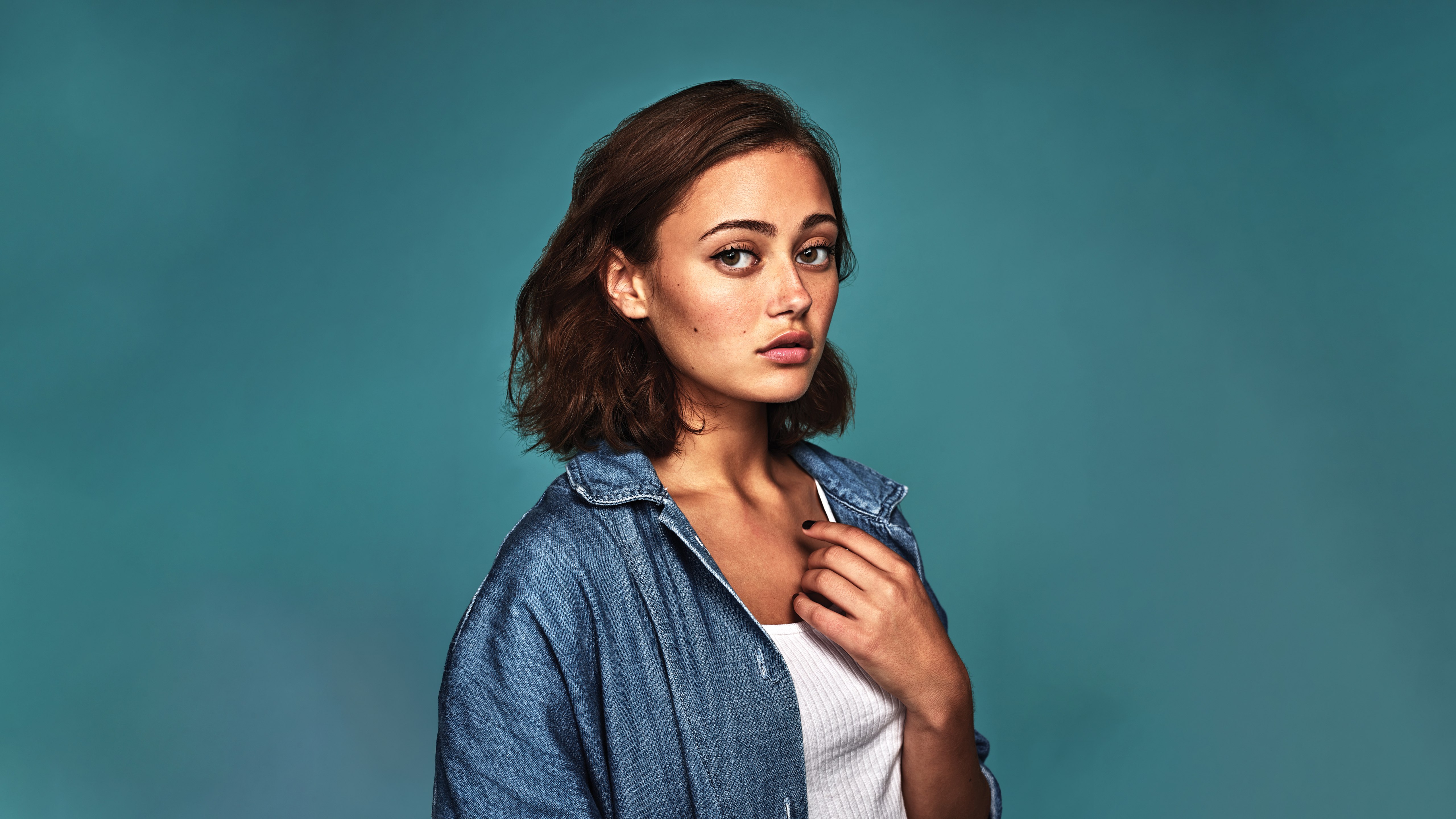 Ella Purnell, Ciano pastel, Atriz inglesa, 5K