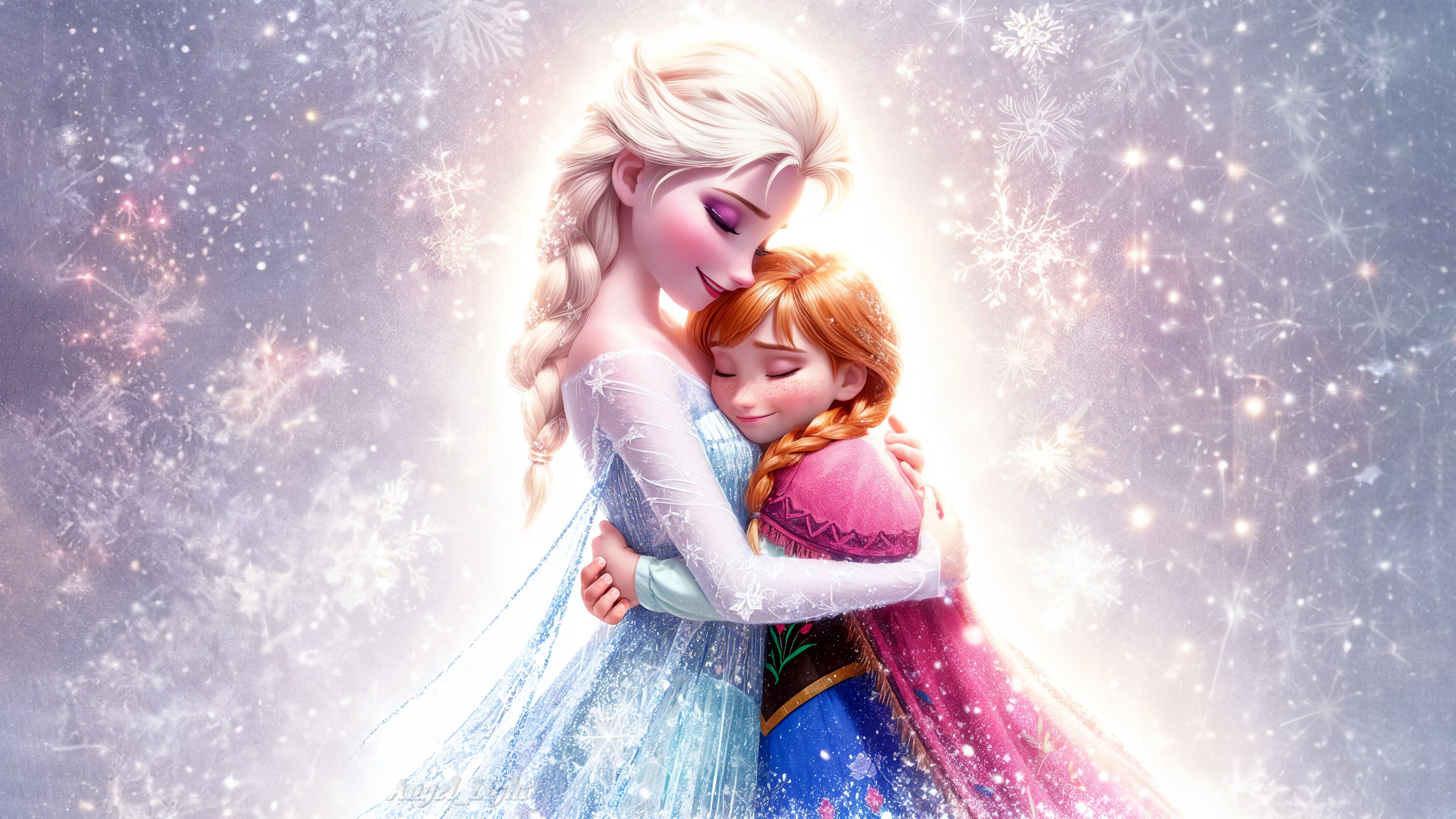 Elsa, Anna, Frozen, Juntas, Surreal
