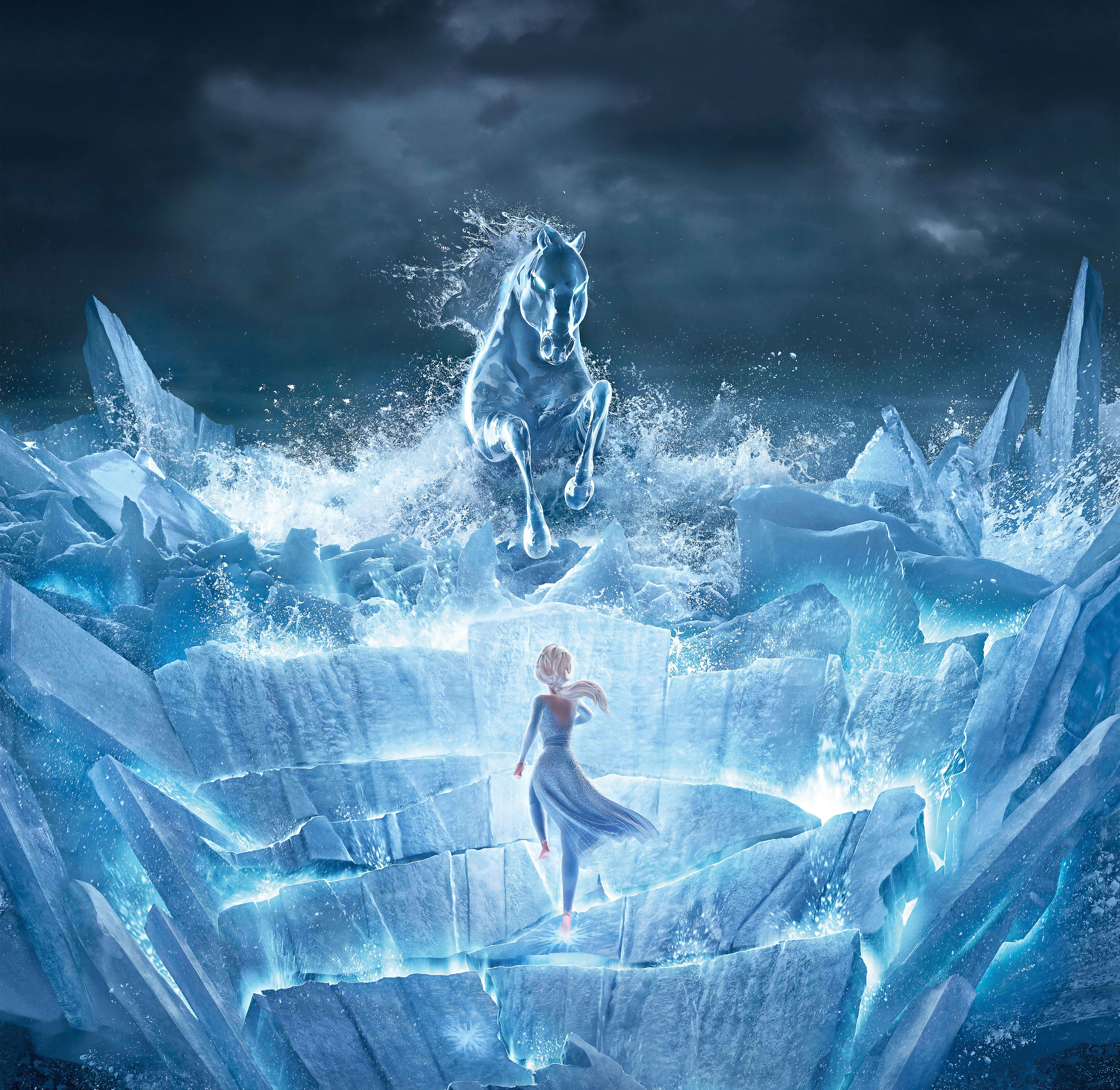 Elsa, Frozen 2, O Nokk, Espírito da água, Animação