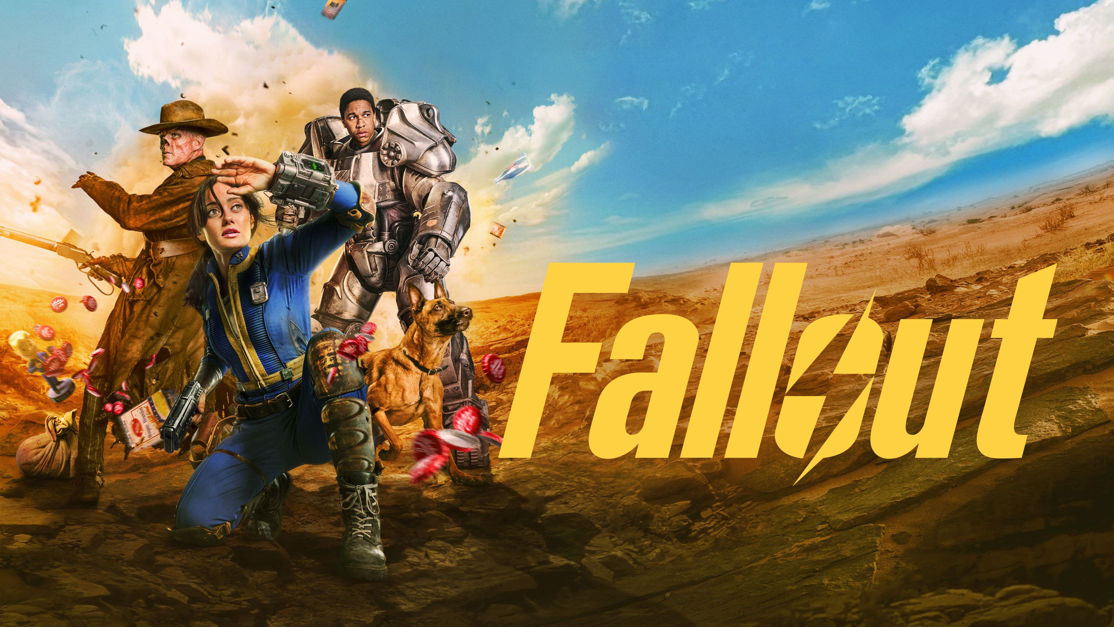 Fallout, Pôster de filme, Séries originais da Amazon, Série Prime, Série de 2024, Ella Purnell, Aaron Moten