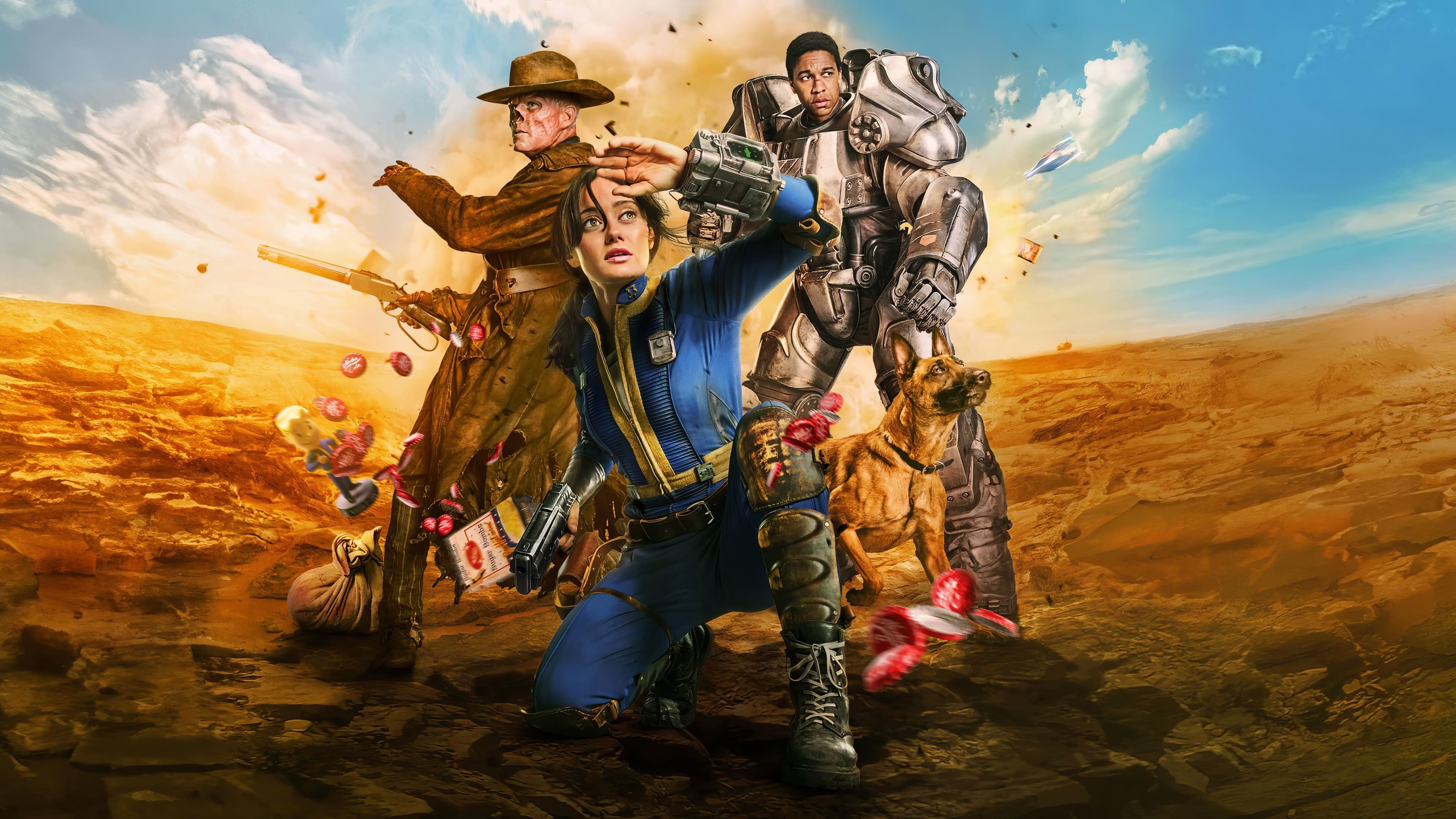 Fallout, Pôster, Séries originais da Amazon, Série Prime, Série de 2024, Ella Purnell, Aaron Moten