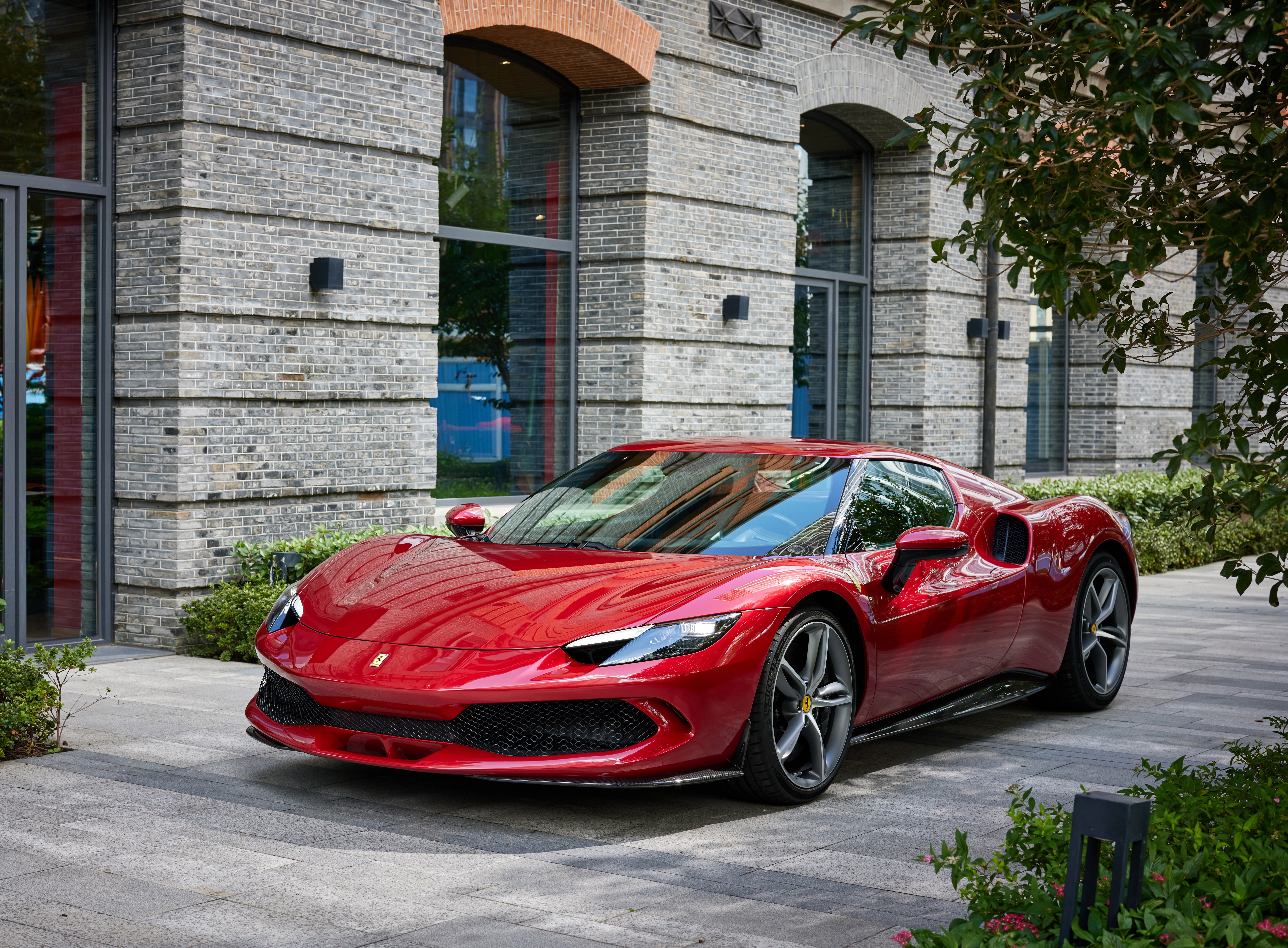 Ferrari 296 GTB, Plug-In Hybrid, Carro esportivo híbrido, 5K, 8K, 2022