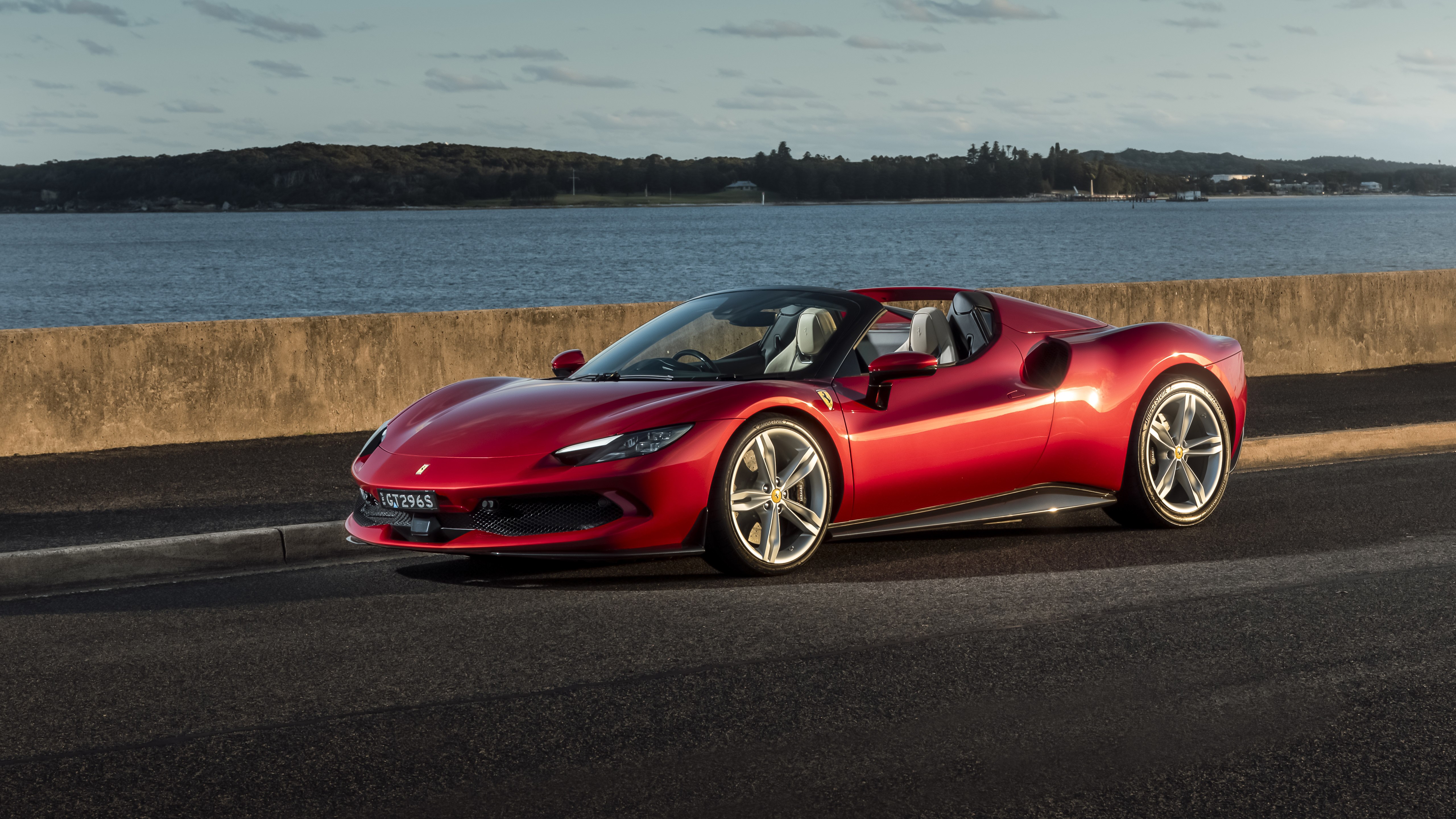 Ferrari 296 GTS, Carros vermelhos, 5K