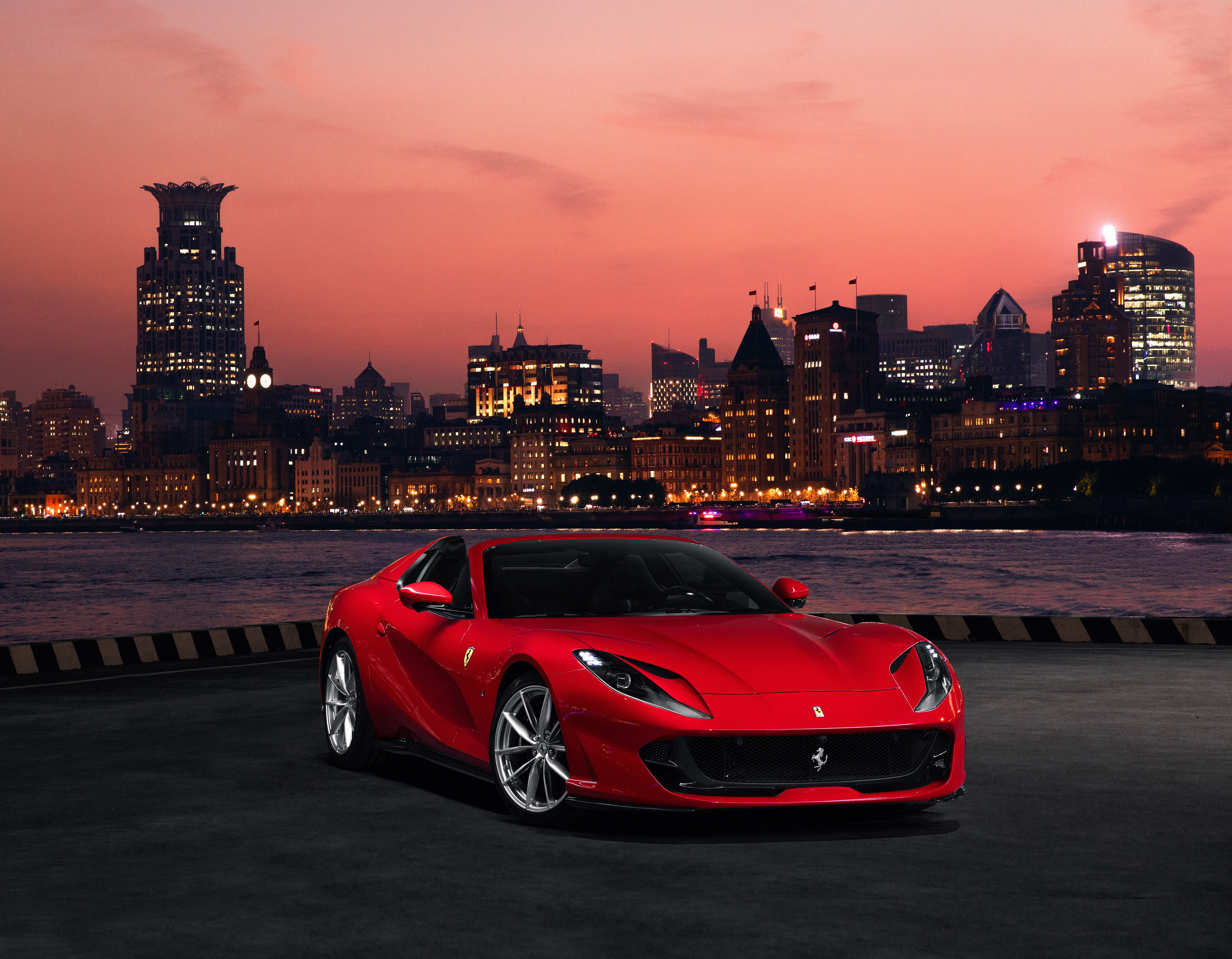 Ferrari 812 GTS, Carros vermelhos, 5K
