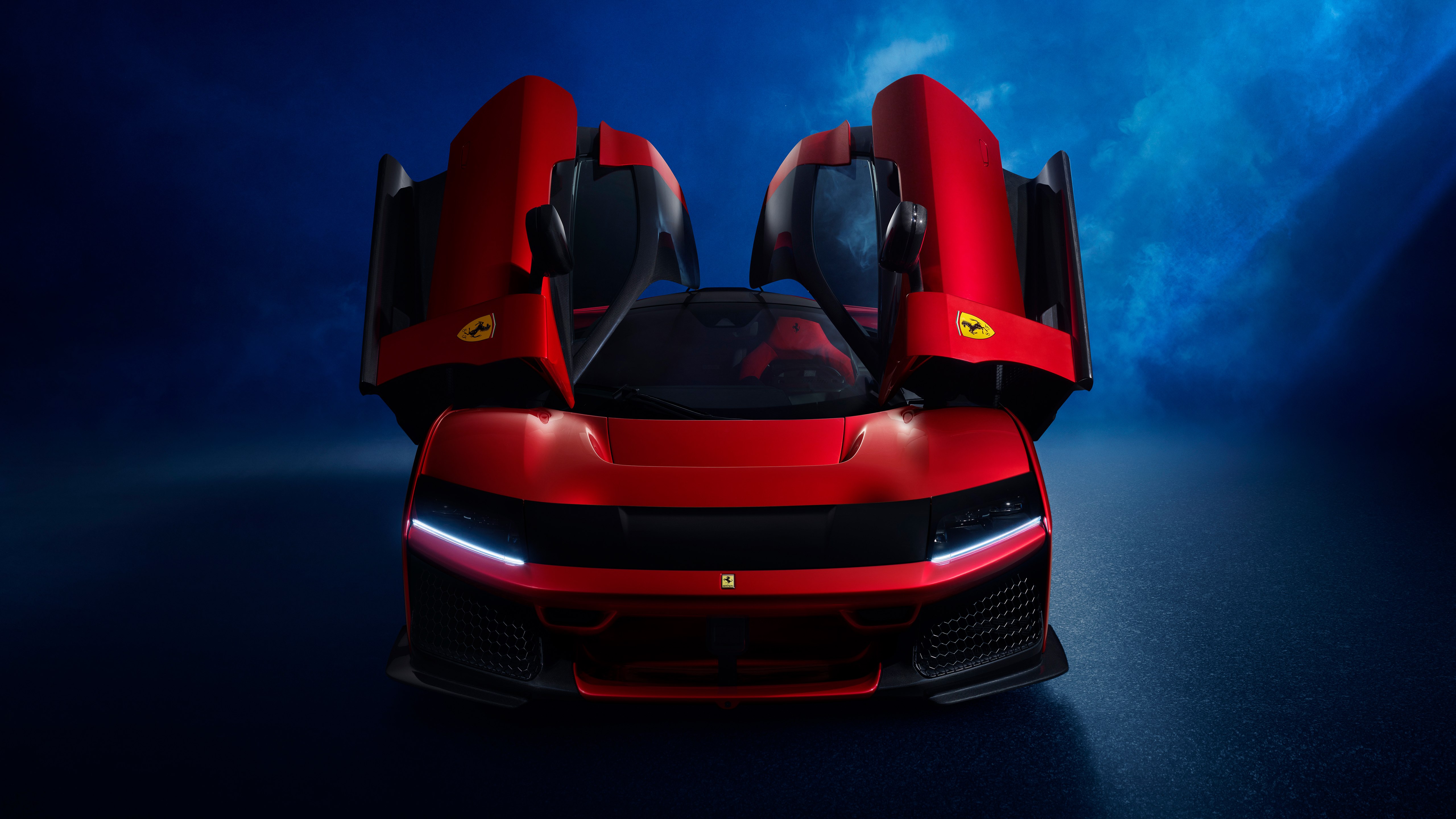Ferrari F80, Carros vermelhos, 2025, 5K, Azul-escuro