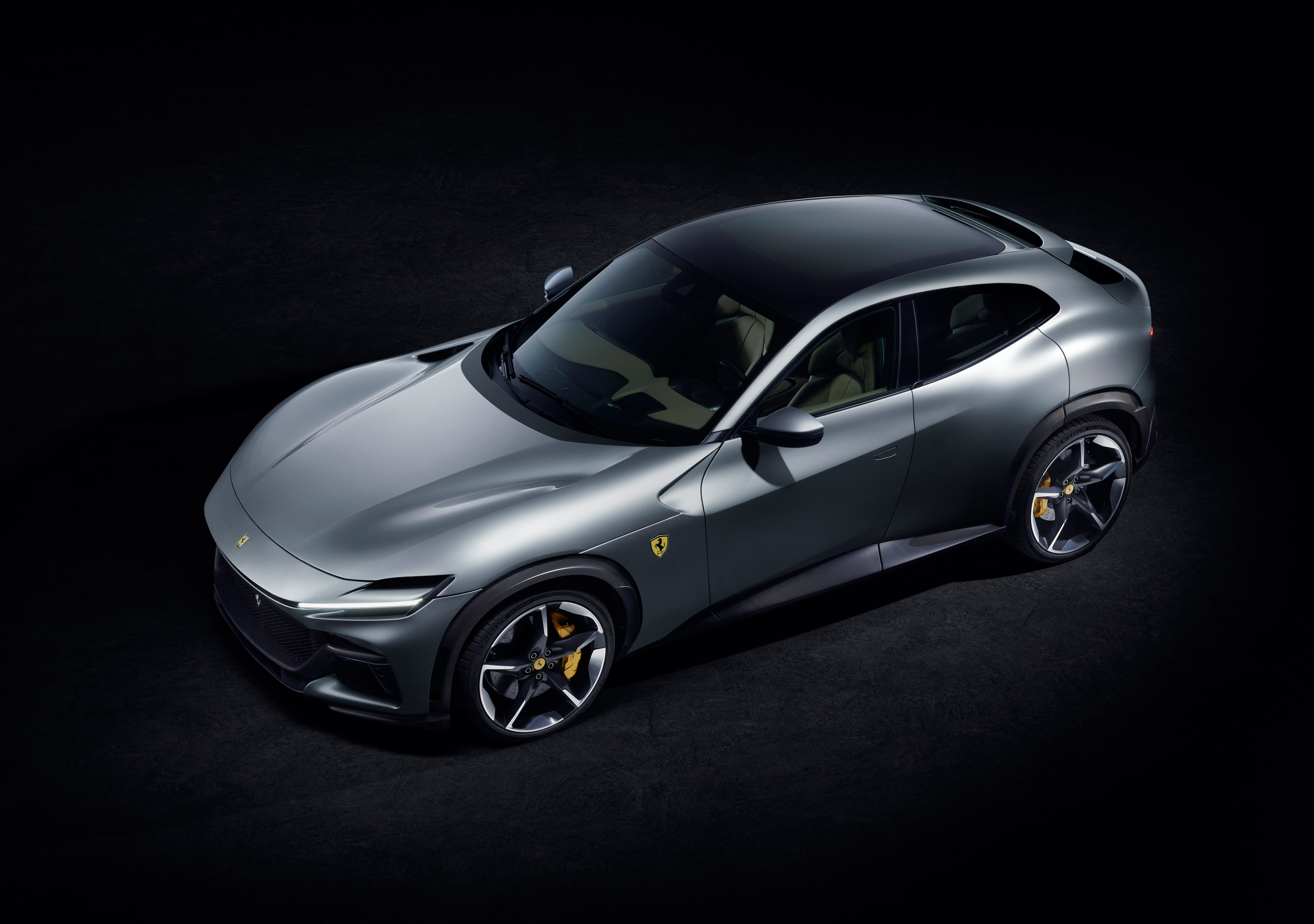 Ferrari Purosangue, 8K, SUV, Fundo escuro, 2022, 5K,